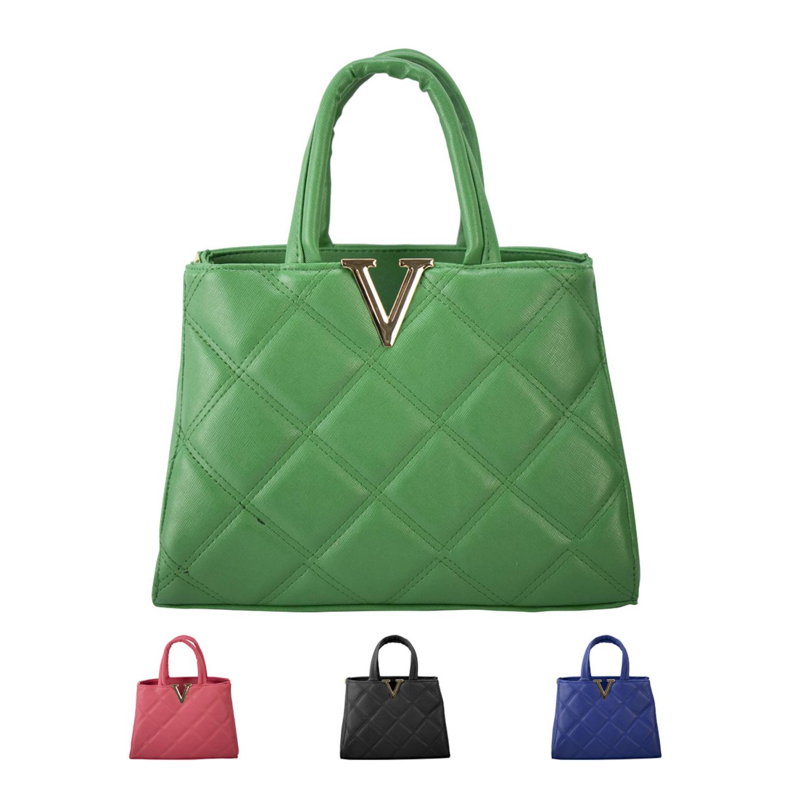 Bolso Para Mujer Esmeralda Dapra Cuadros Sintetico Ailen Nueva Imagen