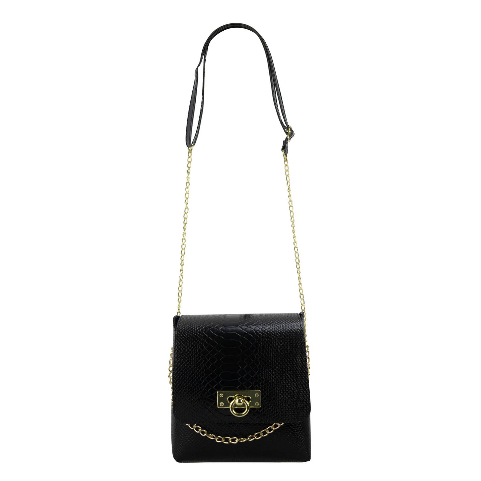 Bolso Para Mujer Negro Cristalo Negro Sintetico Yesenia Nueva Imagen