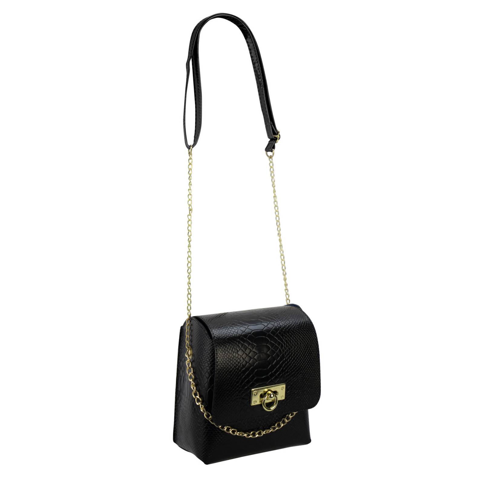 Bolso Para Mujer Negro Cristalo Negro Sintetico Yesenia Nueva Imagen