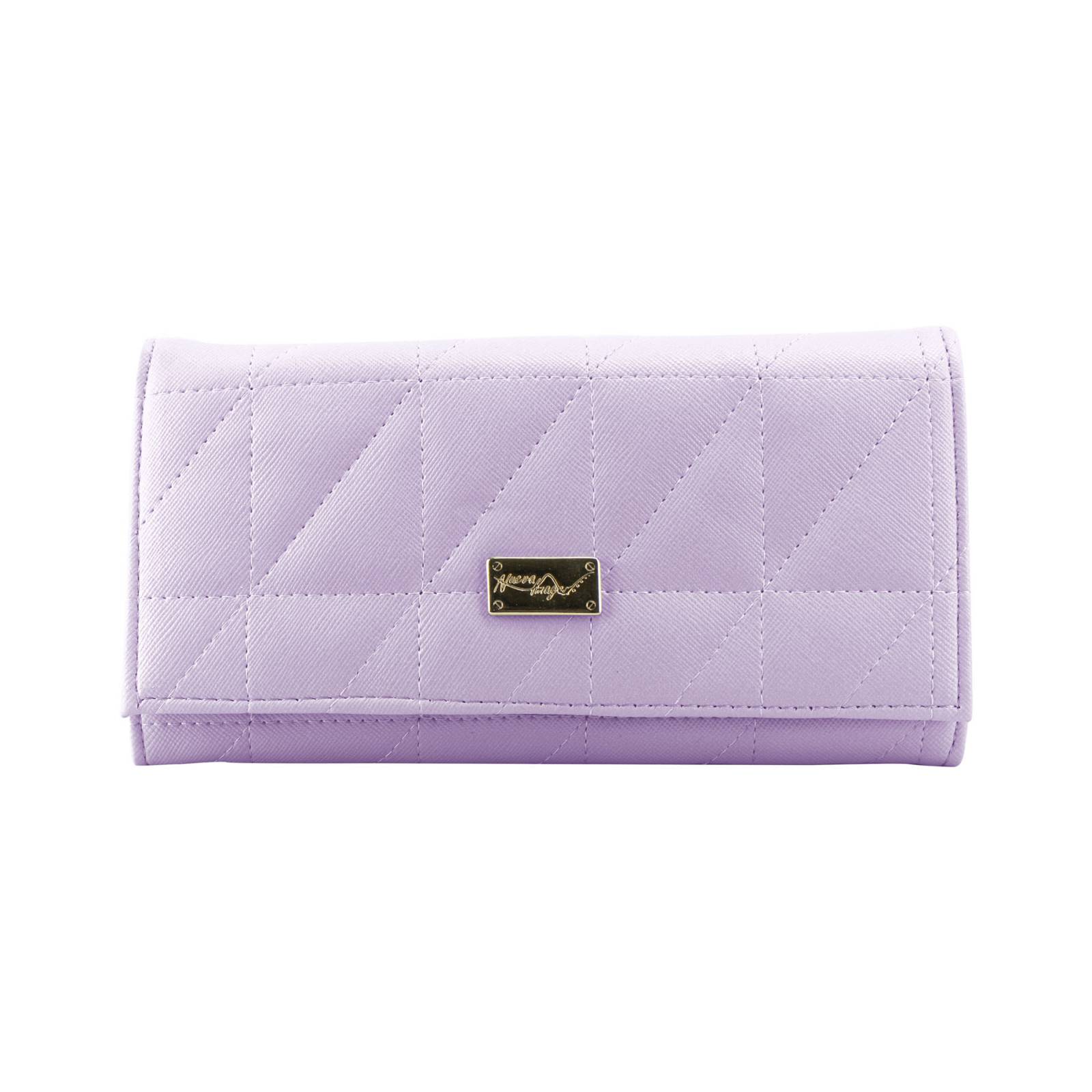 Cartera Para Mujer Lila Dapra Triangulos Sintetico Est.2 Nueva Imagen