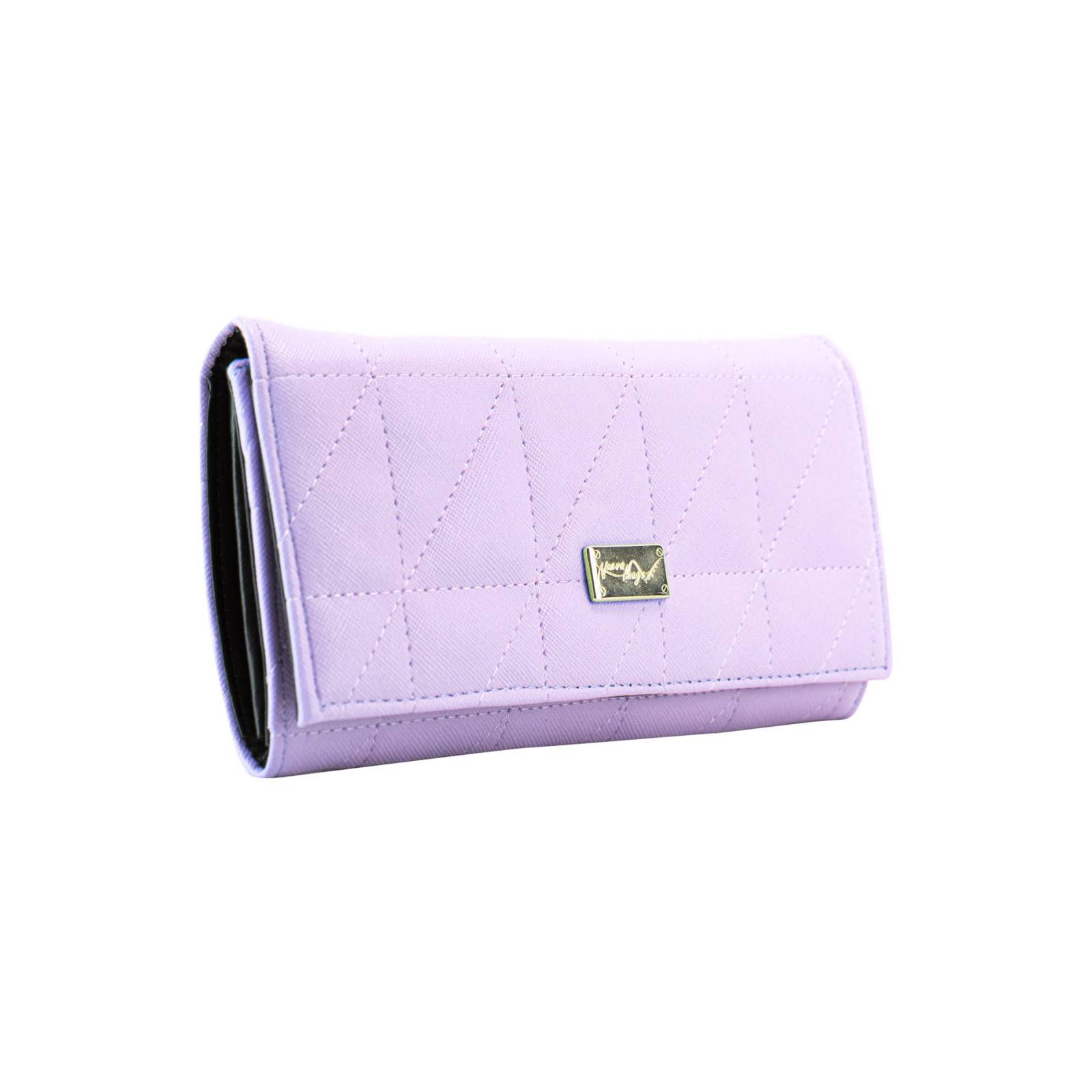 Cartera Para Mujer Lila Dapra Triangulos Sintetico Est.2 Nueva Imagen