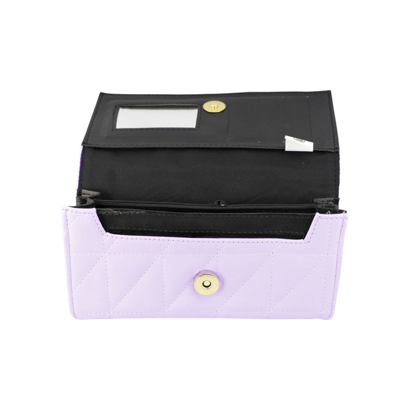 Cartera Para Mujer Lila Dapra Triangulos Sintetico Est.2 Nueva Imagen