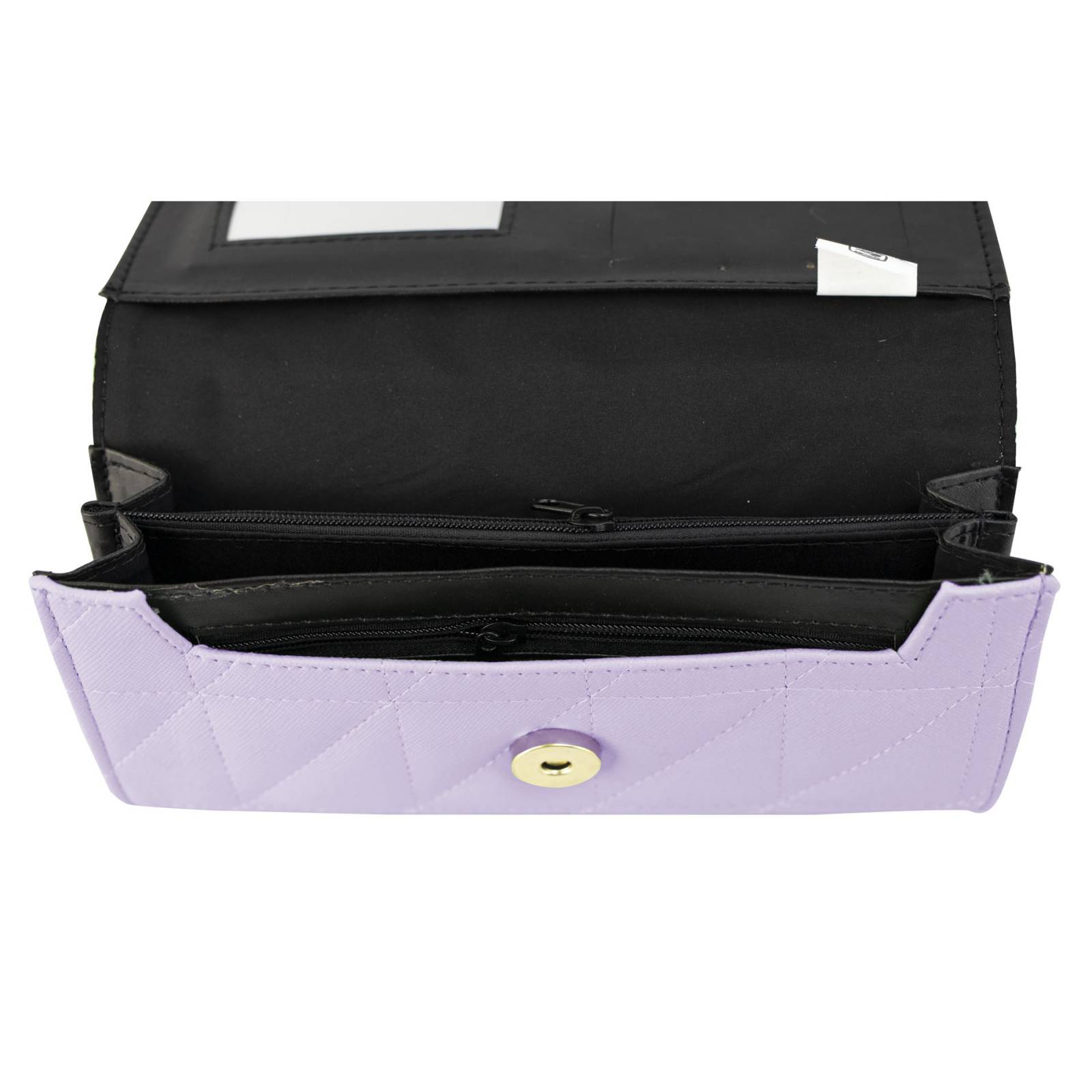 Cartera Para Mujer Lila Dapra Triangulos Sintetico Est.2 Nueva Imagen