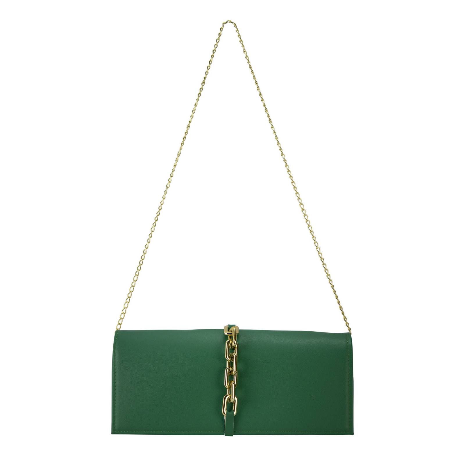 Cartera Para Mujer Esmeralda Cabra Cadena Sintetico Shantal Nueva Imagen