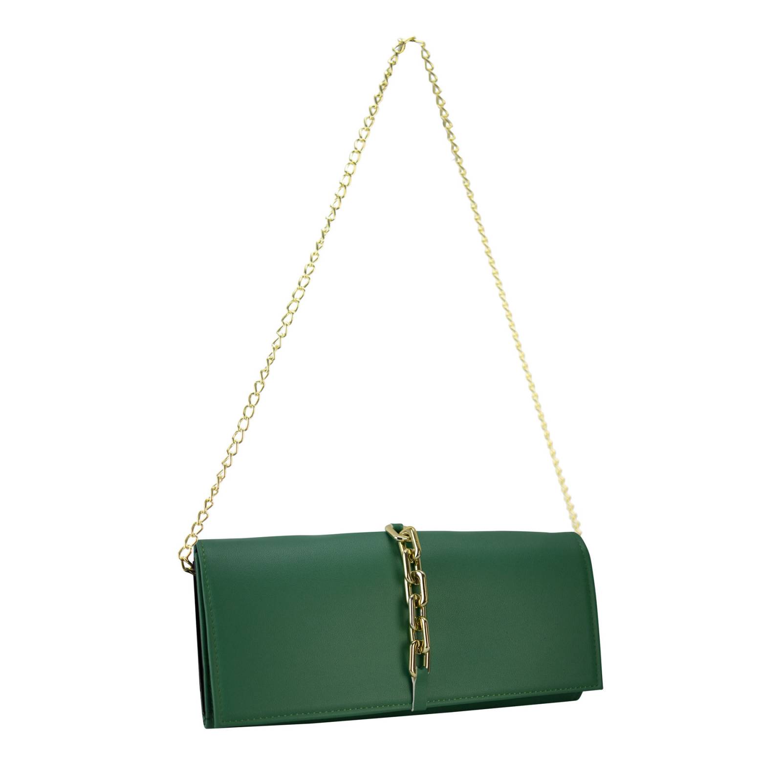 Cartera Para Mujer Esmeralda Cabra Cadena Sintetico Shantal Nueva Imagen