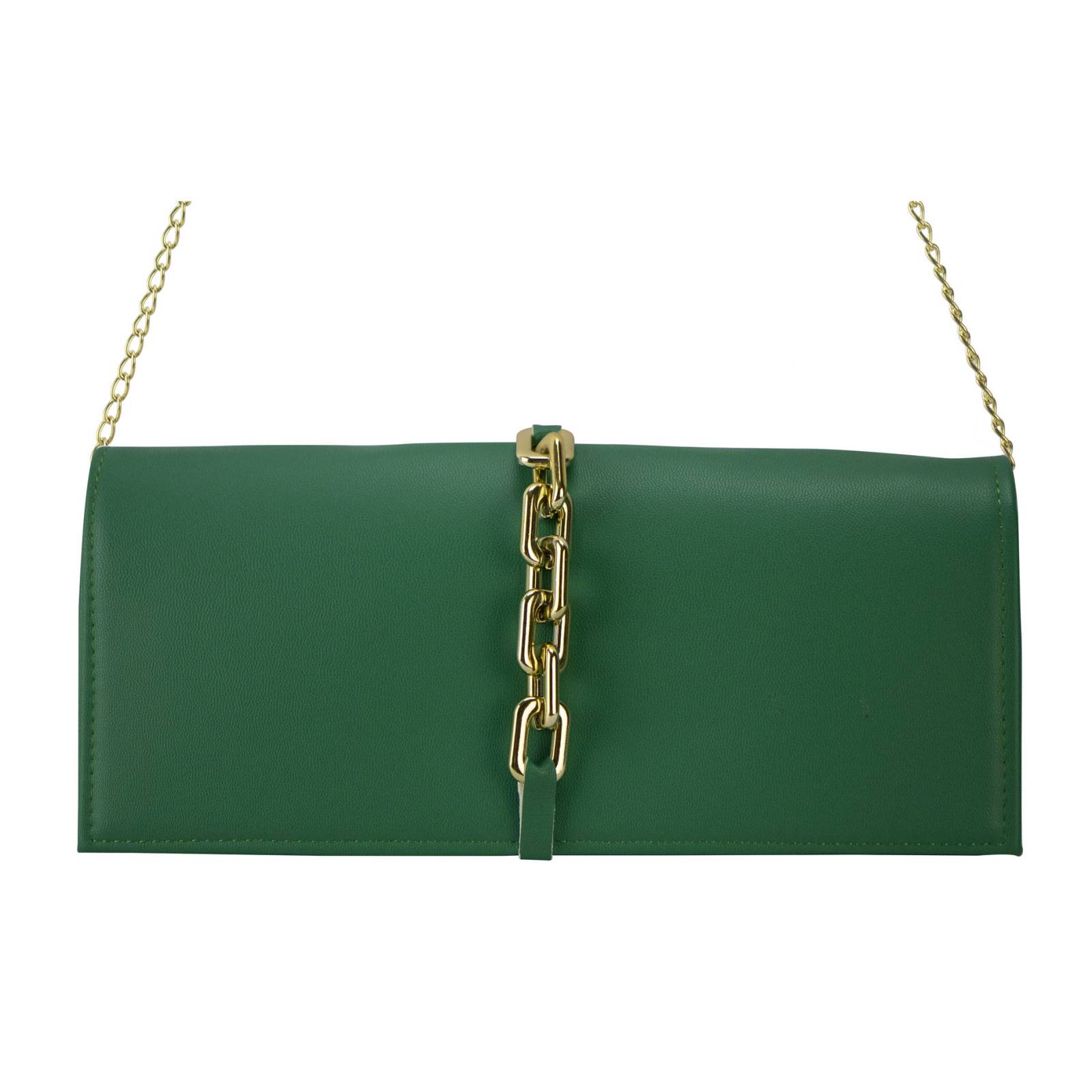 Cartera Para Mujer Esmeralda Cabra Cadena Sintetico Shantal Nueva Imagen