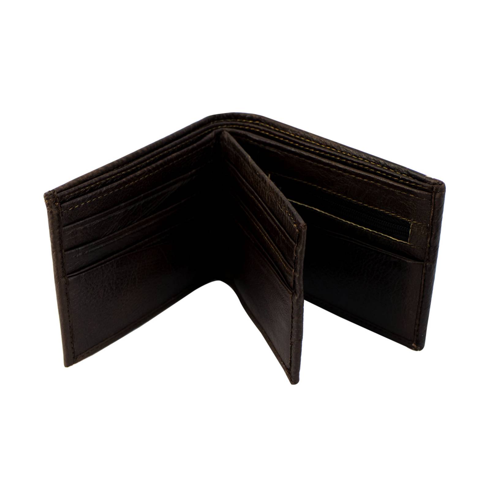 Cartera Para Hombre Café Piel Piel Fernado Nueva Imagen