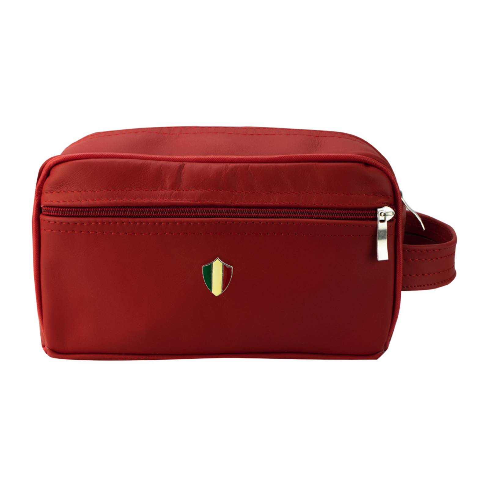 Neceser Para Hombre Rojo Piel Piel Octavio Nueva Imagen