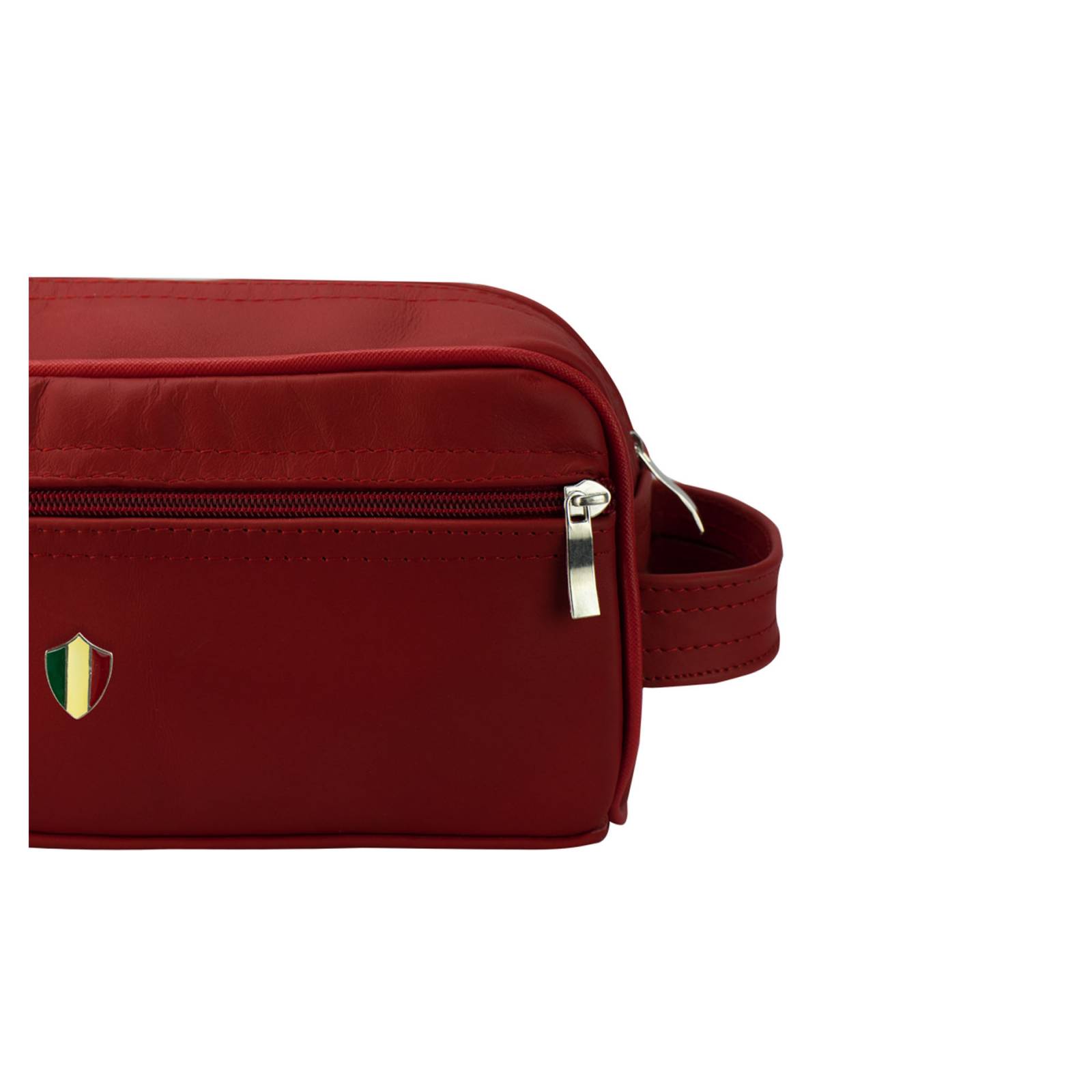Neceser Para Hombre Rojo Piel Piel Octavio Nueva Imagen