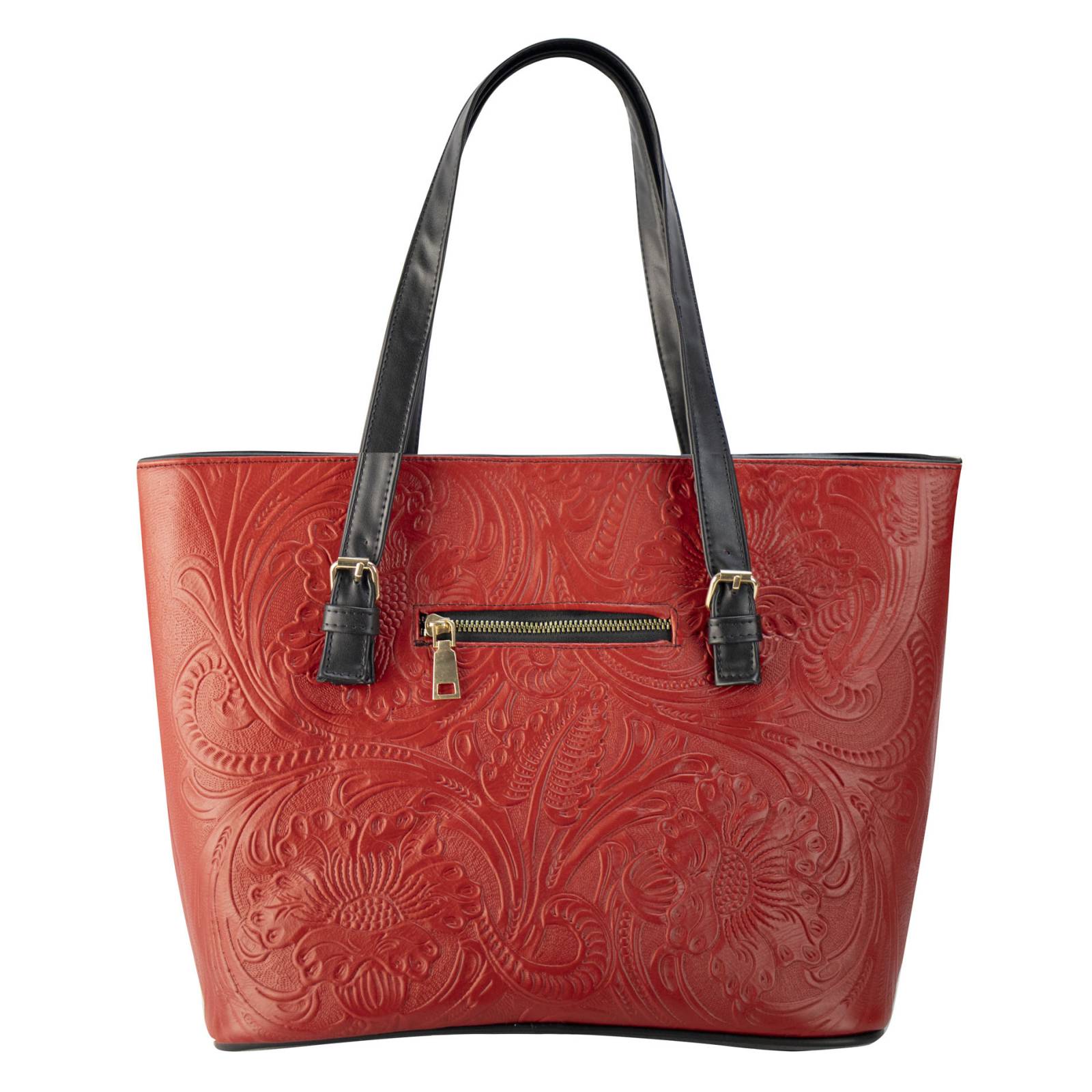 Bolso Para Dama Rojo Piel Grabado Piel Felix Nueva Imagen