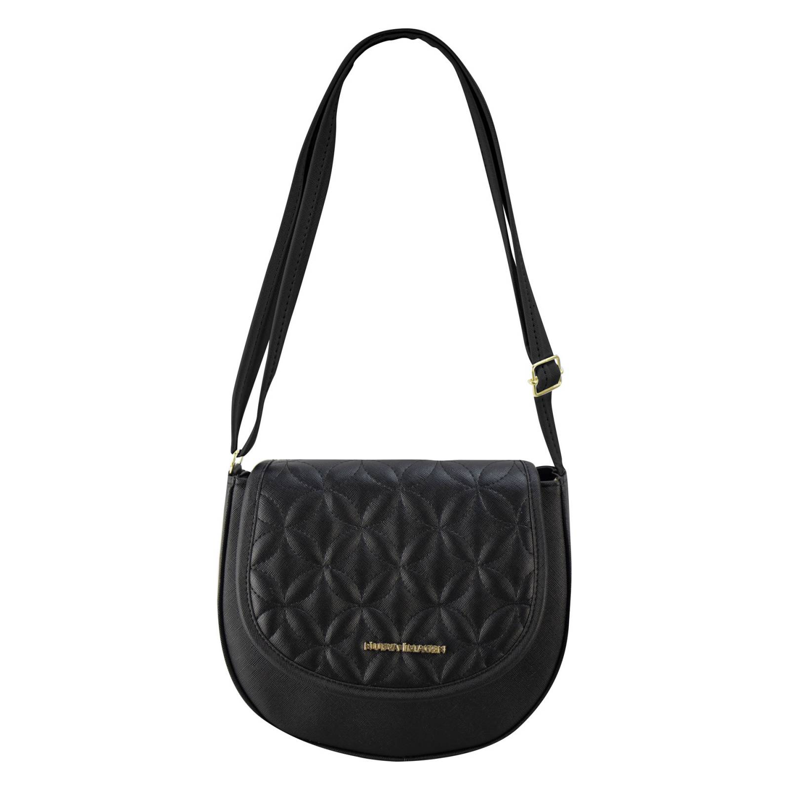 Mariconera Para Dama Negro Dapra Estrella Sintetico Linda Nueva Imagen