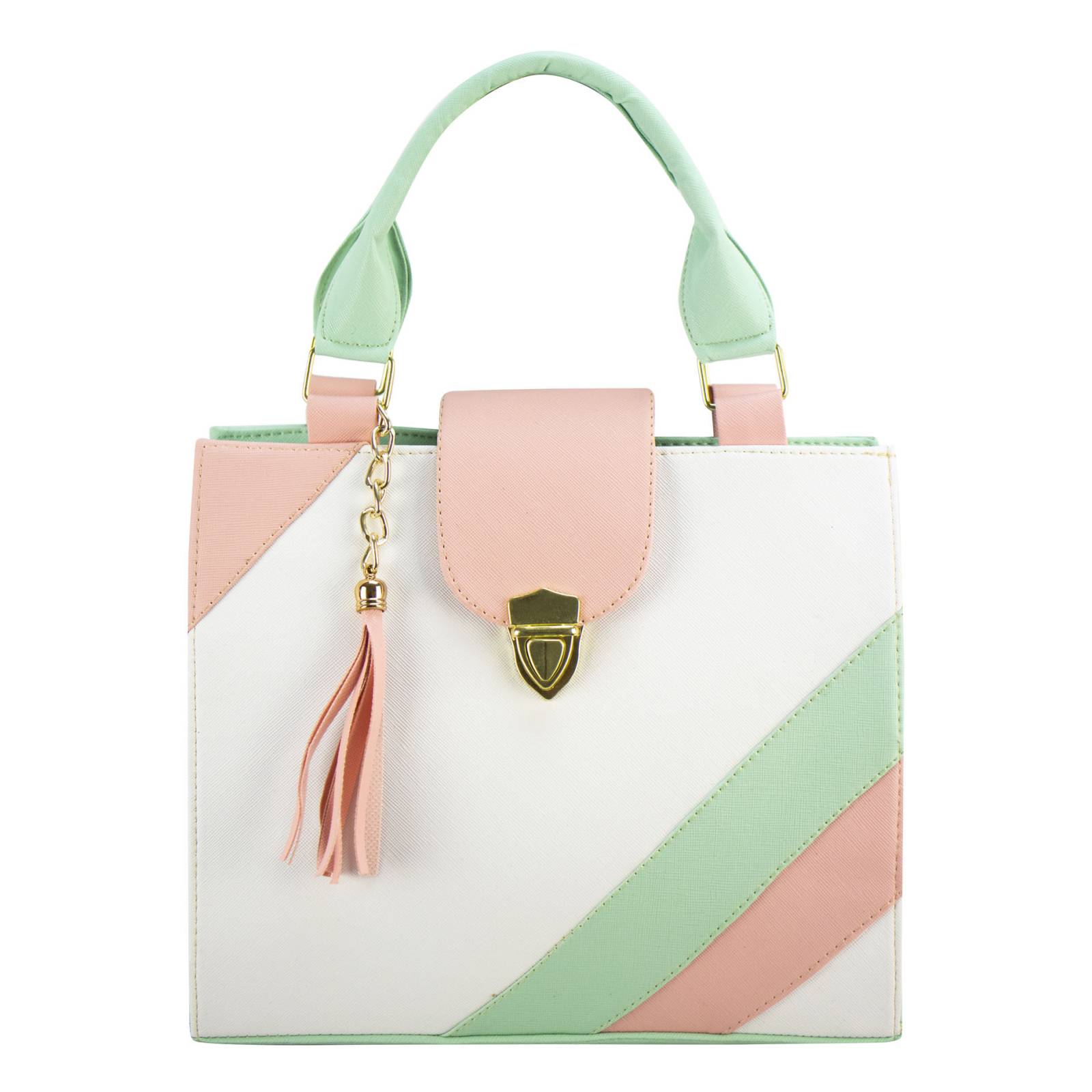 Bolso Para Dama Menta Dapra Blanco Sintetico Melanie Nueva Imagen