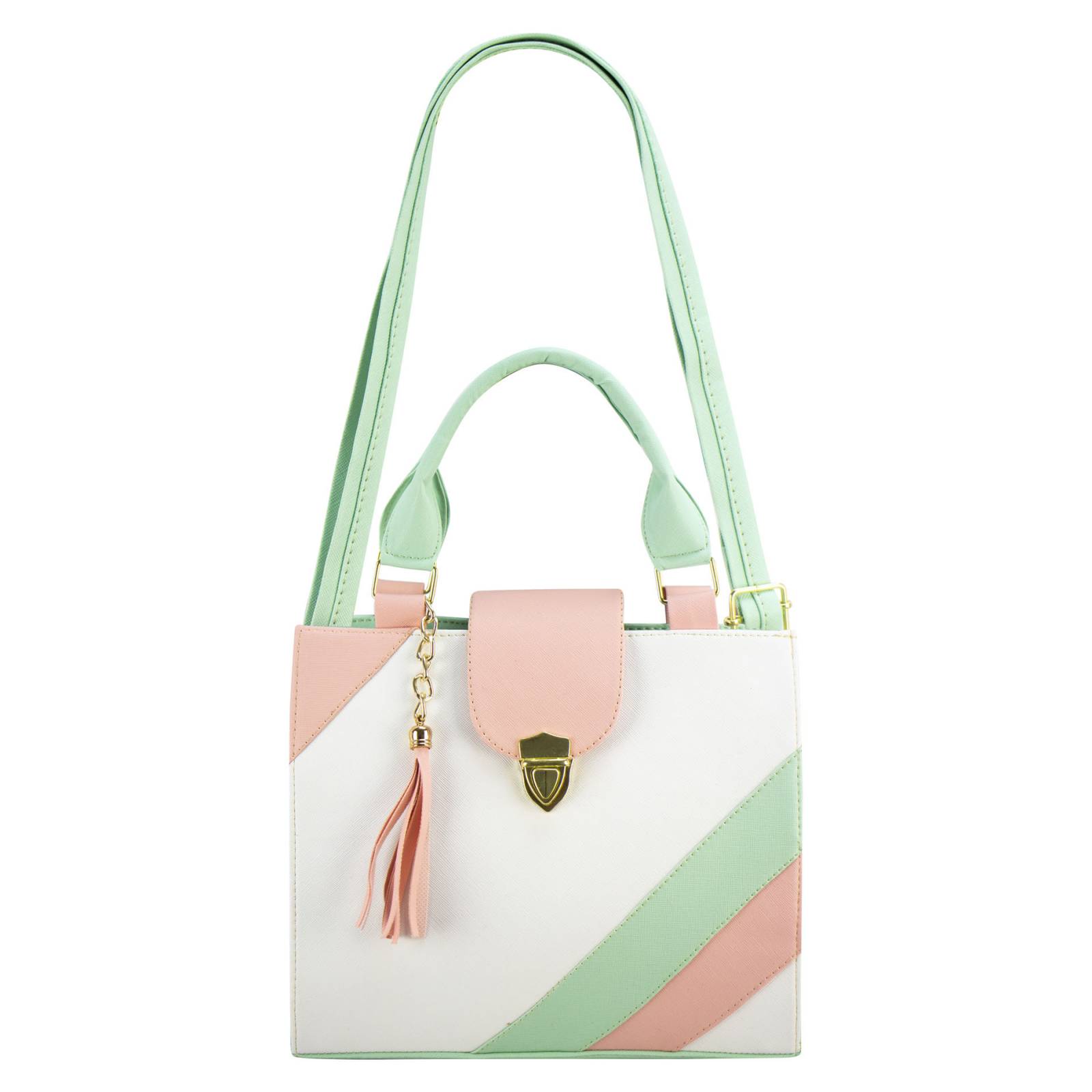 Bolso Para Dama Menta Dapra Blanco Sintetico Melanie Nueva Imagen