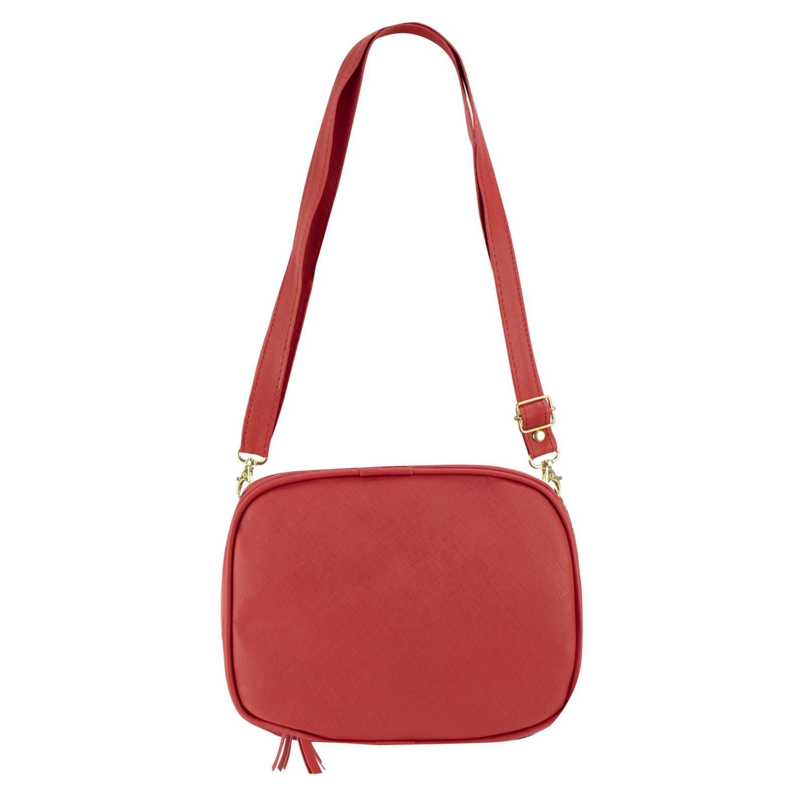 Mariconera Para Dama Rojo Dapra Flor Sintetico Nereida Nueva Imagen