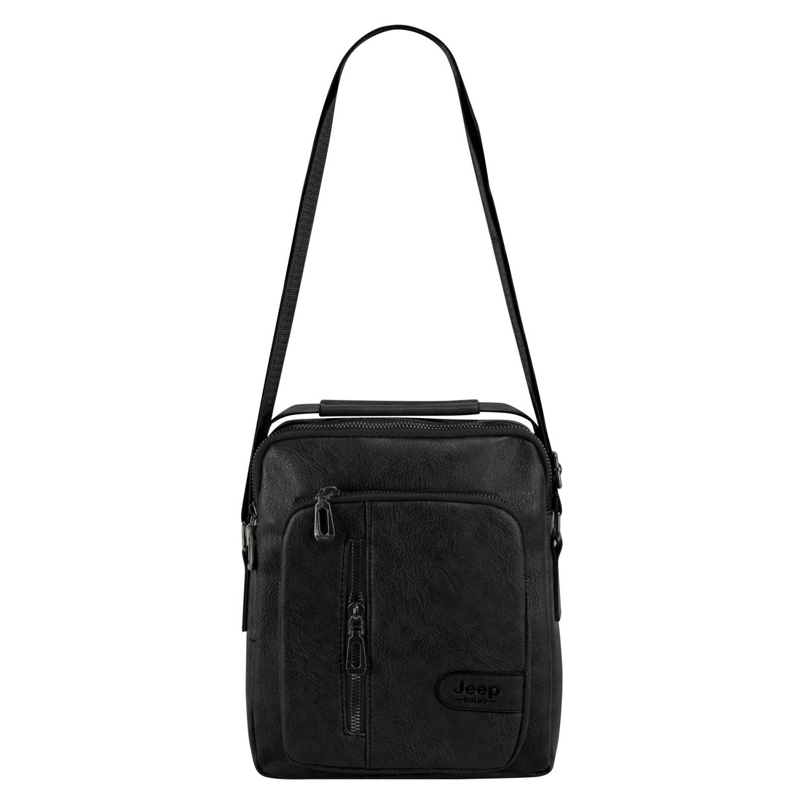 Mariconera Para Caballero Negro Napa Sintetico Gael Nueva Imagen