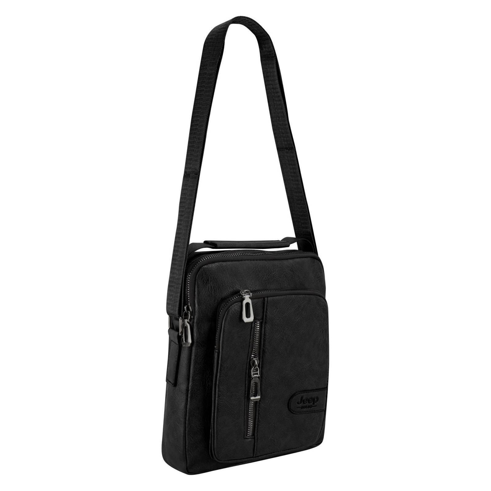 Mariconera Para Caballero Negro Napa Sintetico Gael Nueva Imagen