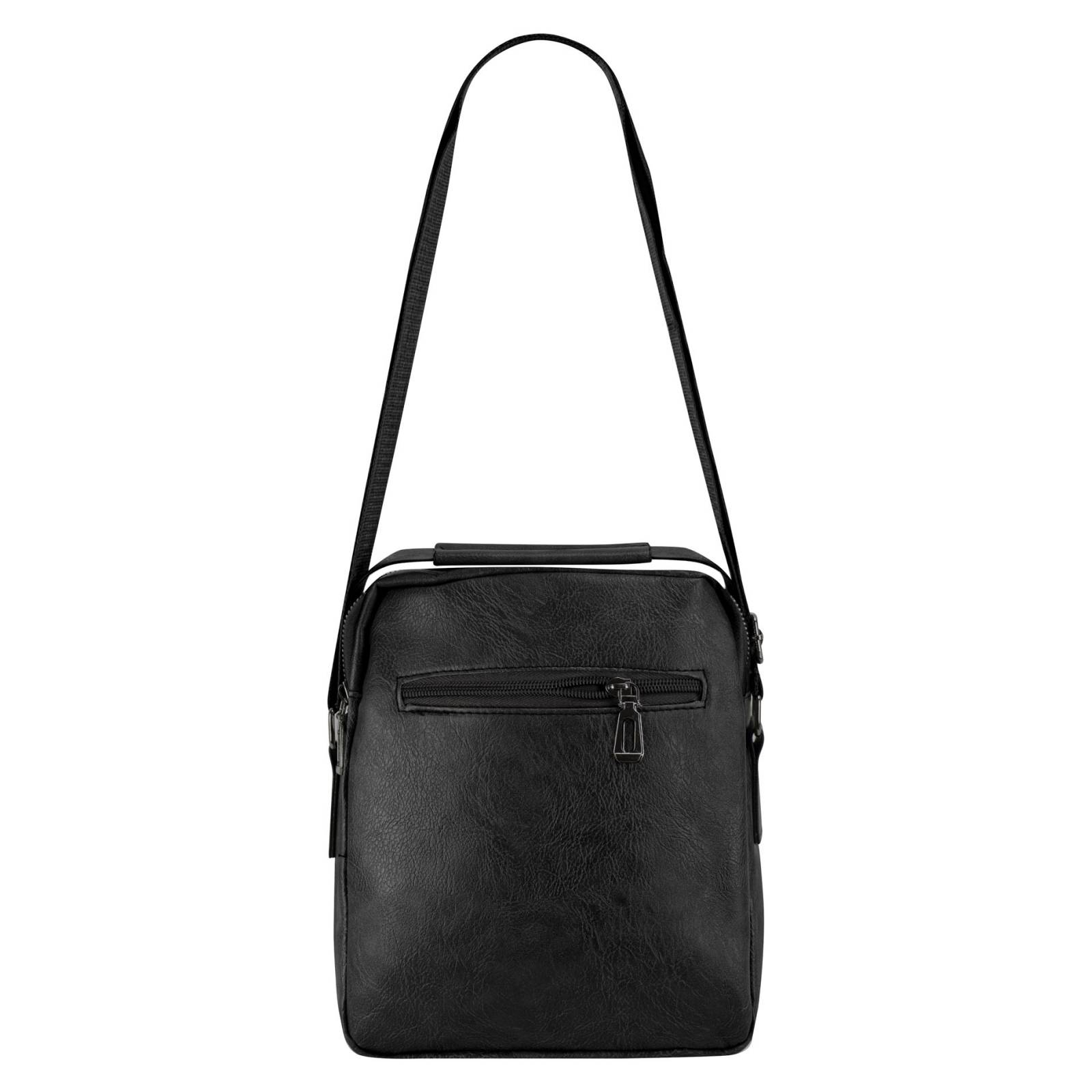 Mariconera Para Caballero Negro Napa Sintetico Gael Nueva Imagen