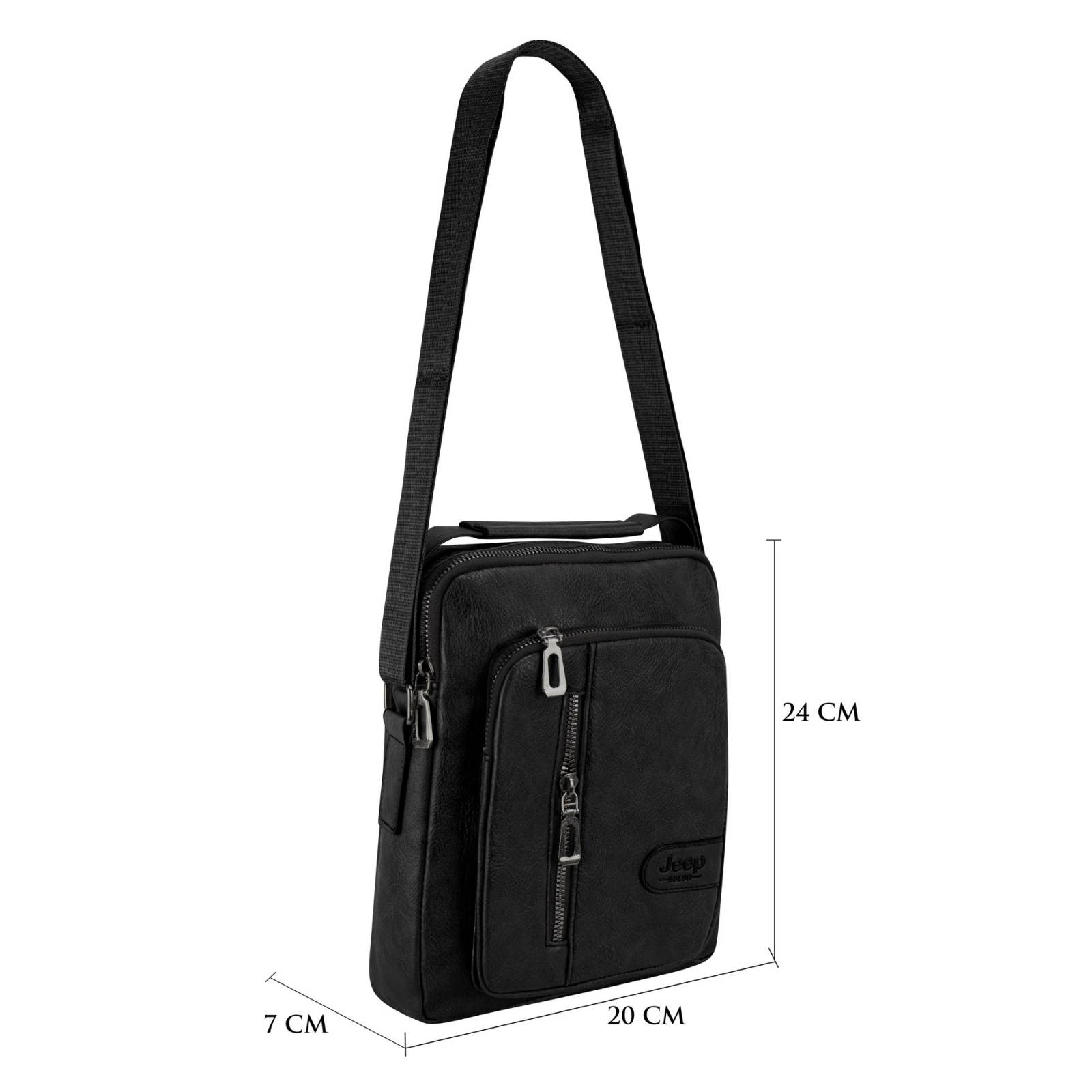 Mariconera Para Caballero Negro Napa Sintetico Gael Nueva Imagen