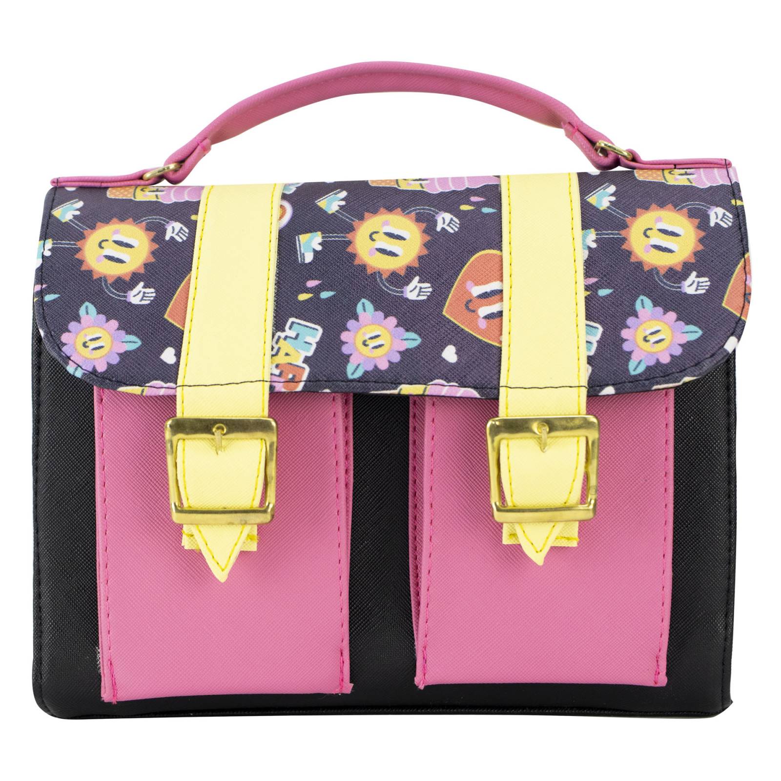 Mochila Para Niña Negro Ice Cream Rosa Sintetico Mini Merlina Nueva Imagen
