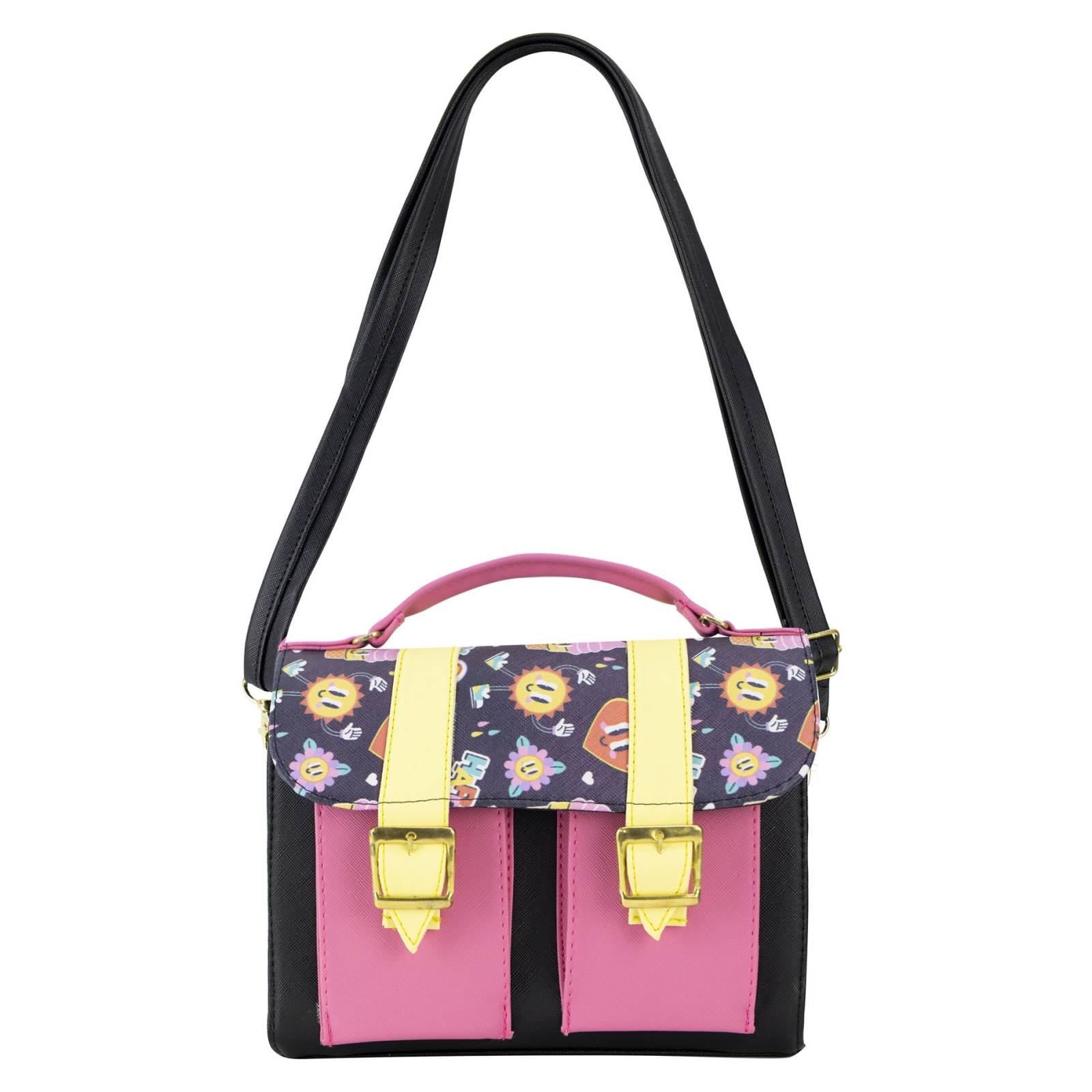 Mochila Para Niña Negro Ice Cream Rosa Sintetico Mini Merlina Nueva Imagen