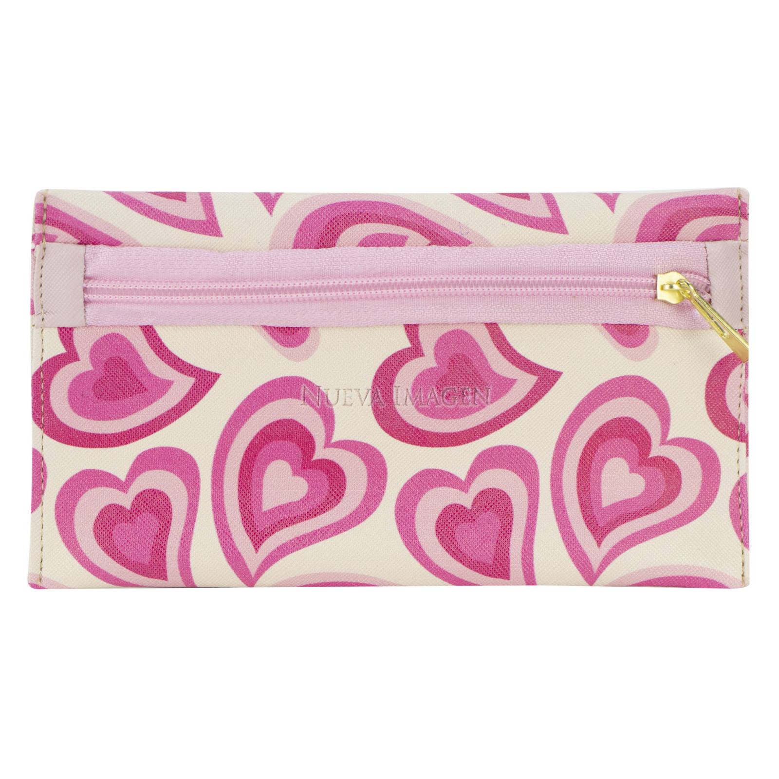 Lapicera Para Dama Rosa Corazón Retro Sintetico Berny Nueva Imagen