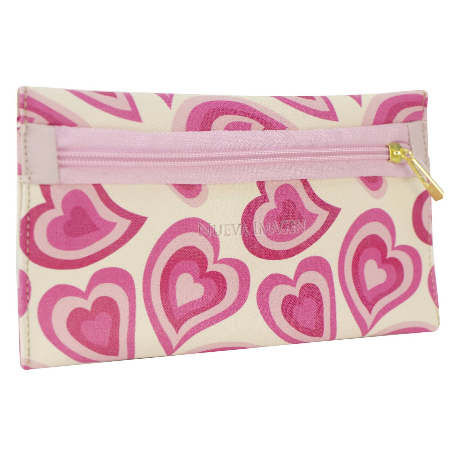 Lapicera Para Dama Rosa Corazón Retro Sintetico Berny Nueva Imagen