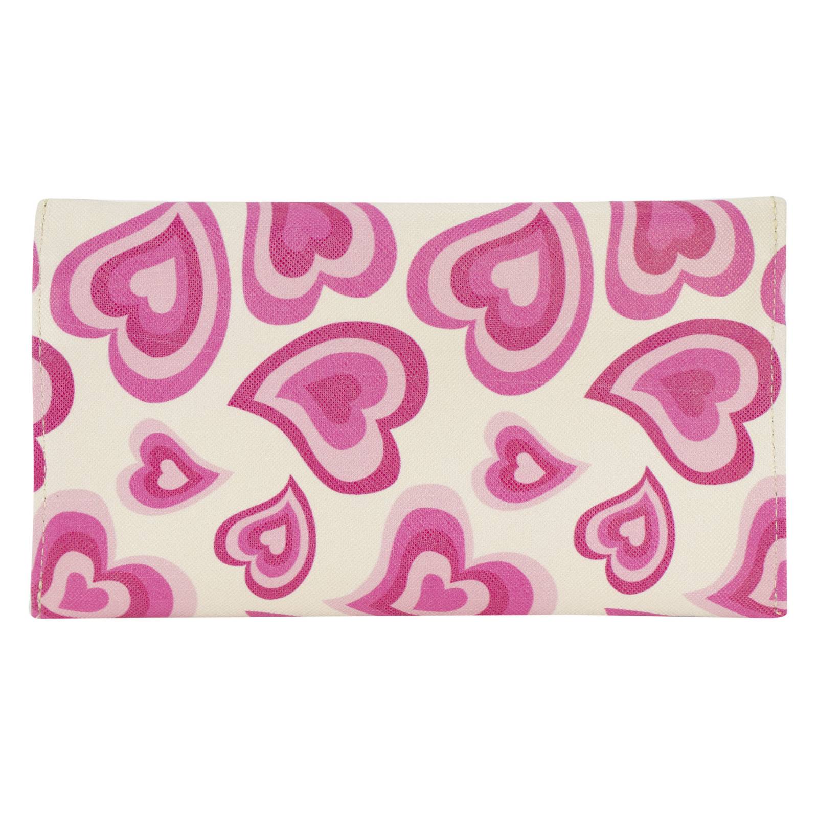 Lapicera Para Dama Rosa Corazón Retro Sintetico Berny Nueva Imagen