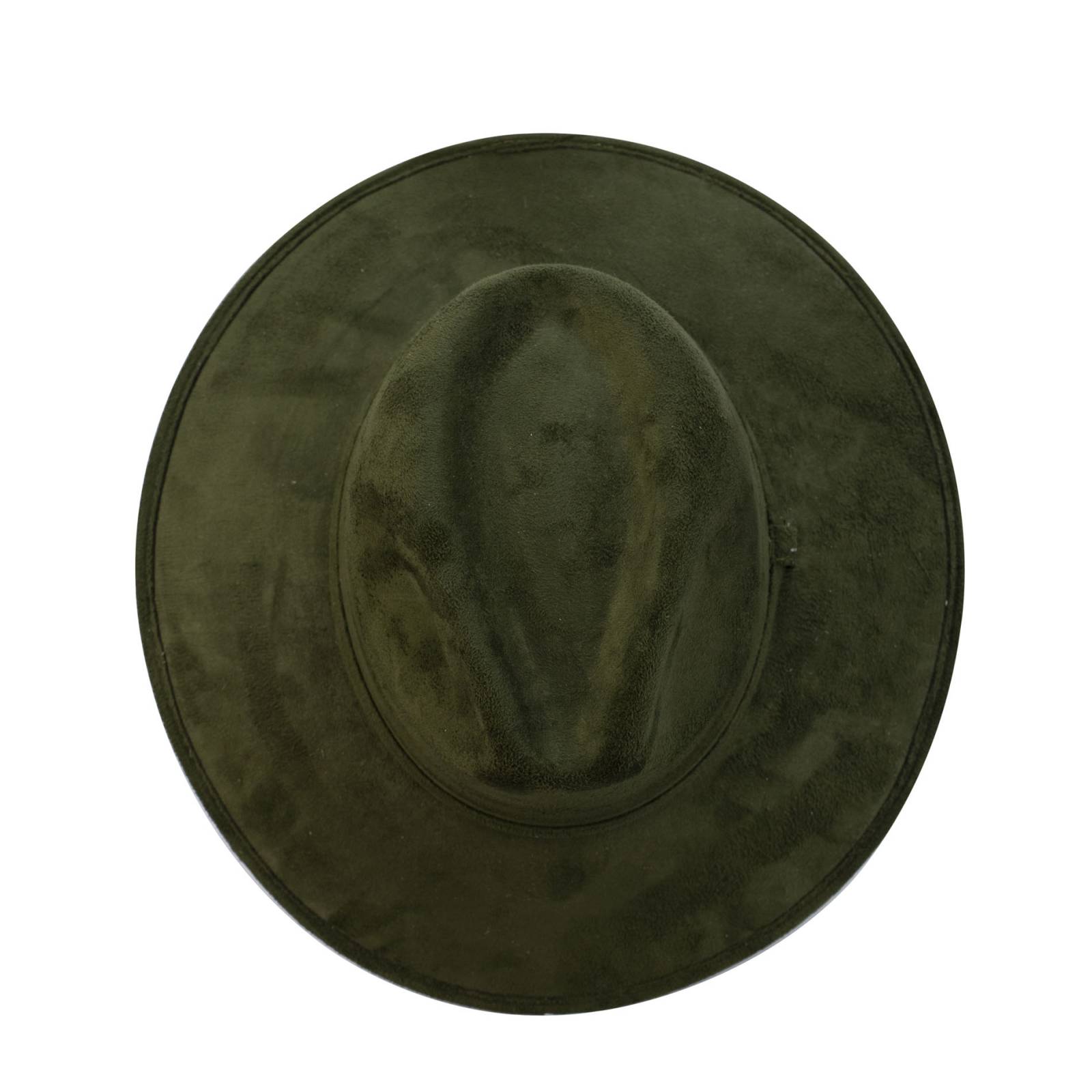 Sombrero Unisex Verde Olivo Gamuzina Gamuza Sintética Indiana L Nueva Imagen
