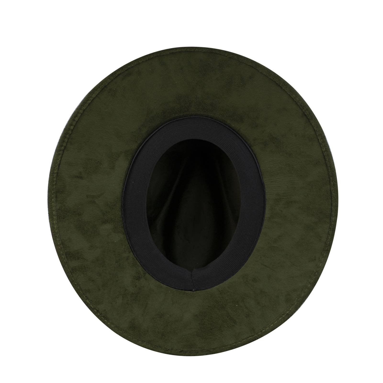 Sombrero Unisex Verde Olivo Gamuzina Gamuza Sintética Indiana L Nueva Imagen