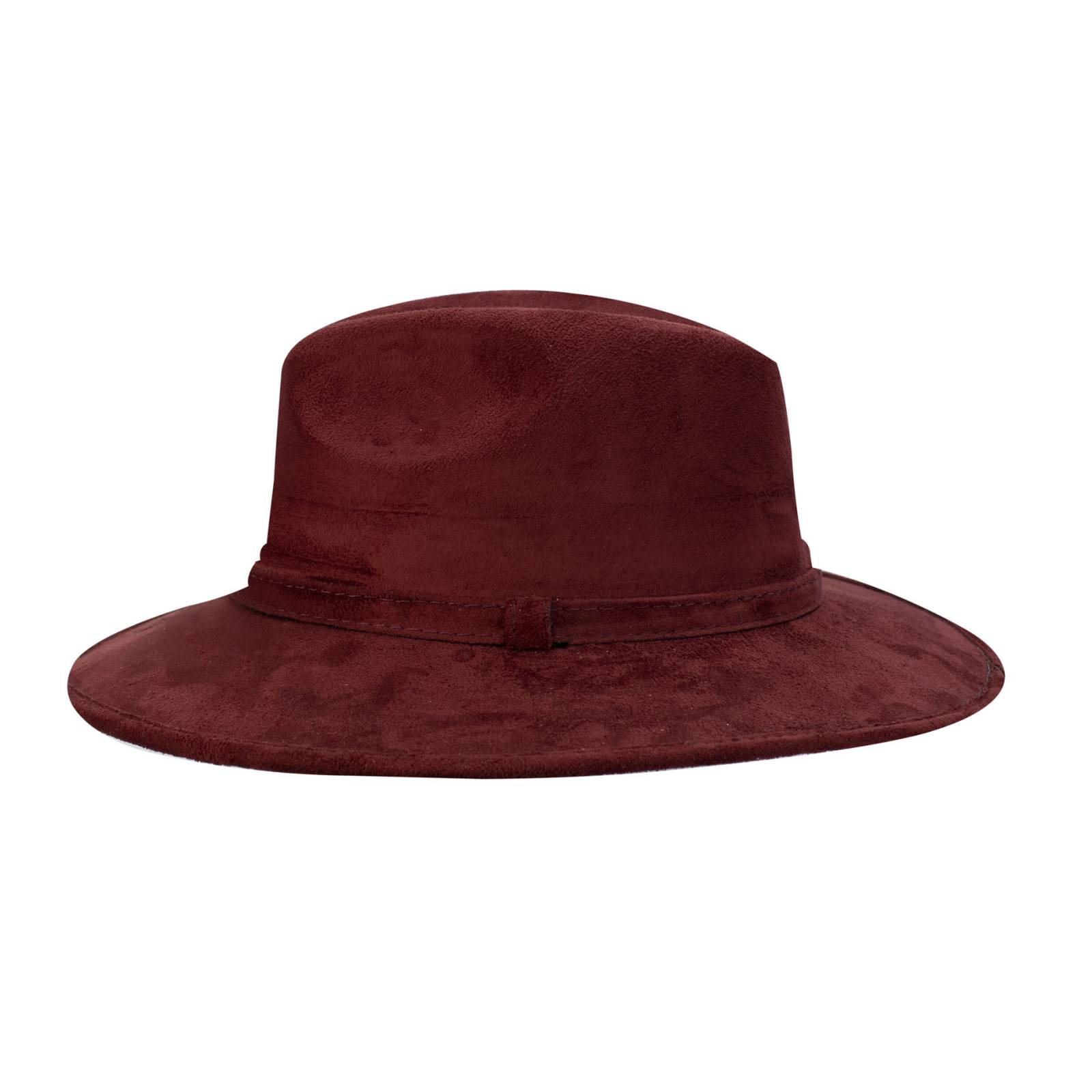 Sombrero Unisex Vino Gamuzina Gamuza Sintética Indiana M  Nueva Imagen
