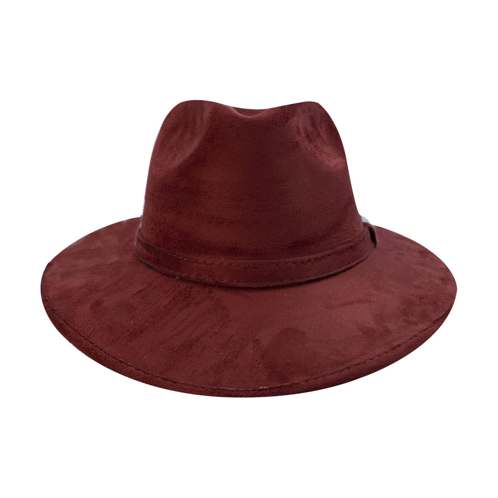 Sombrero Unisex Vino Gamuzina Gamuza Sintética Indiana M  Nueva Imagen