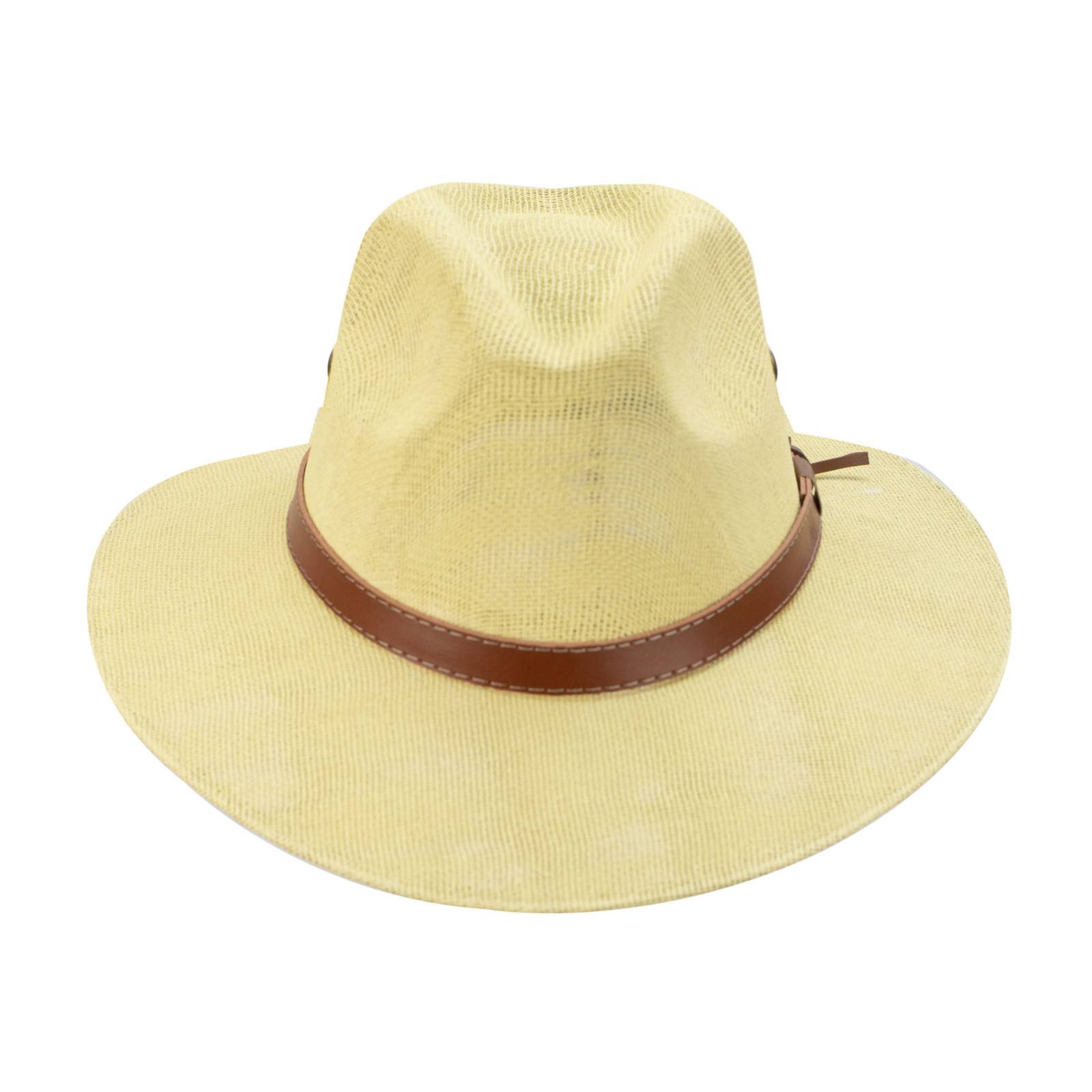 Sombrero Unisex Camel Cuadrille Liso Papel Arroz Indiana M Nueva Imagen