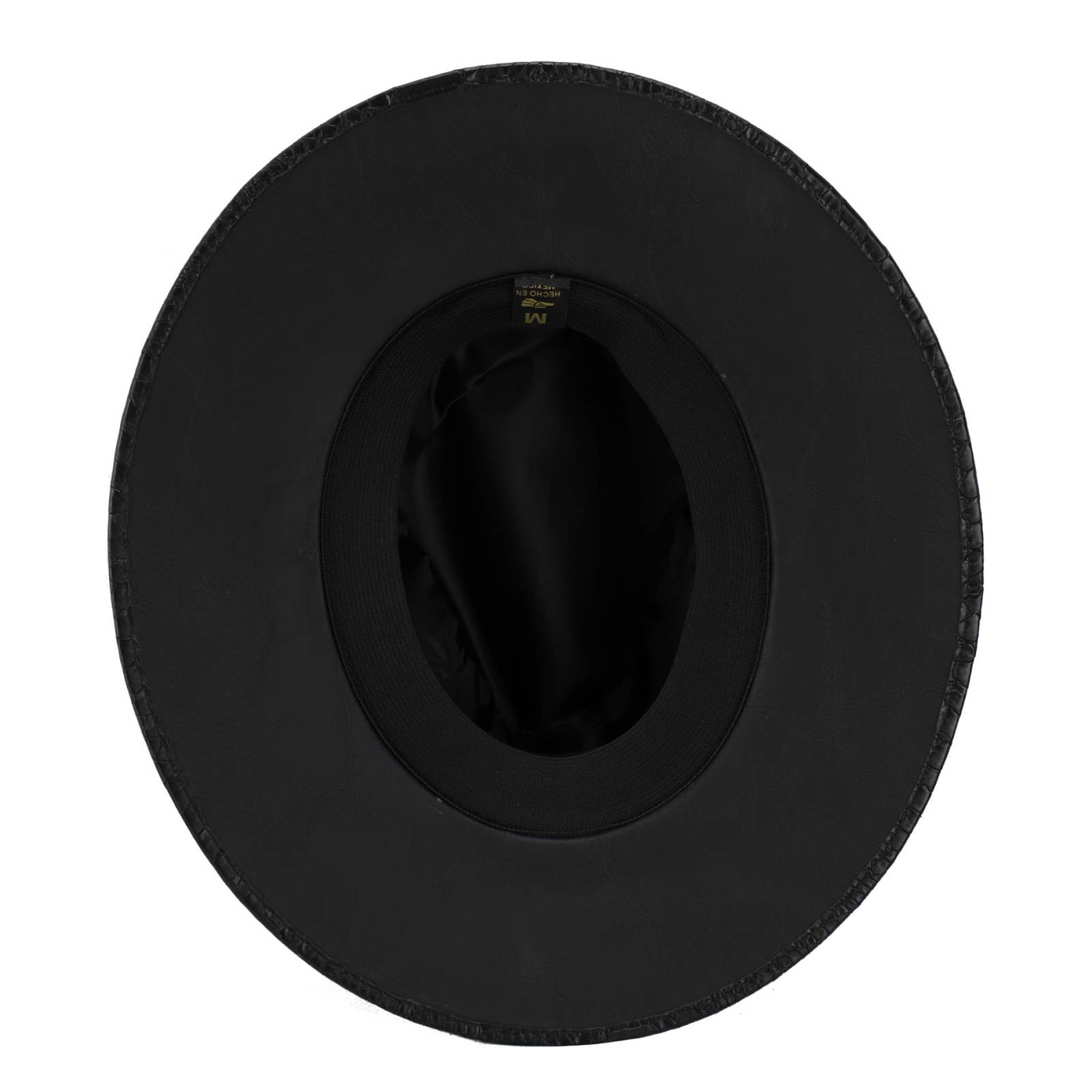 Sombrero Unisex Negro Vinipiel Snake Sintetico Indiana M Nueva Imagen