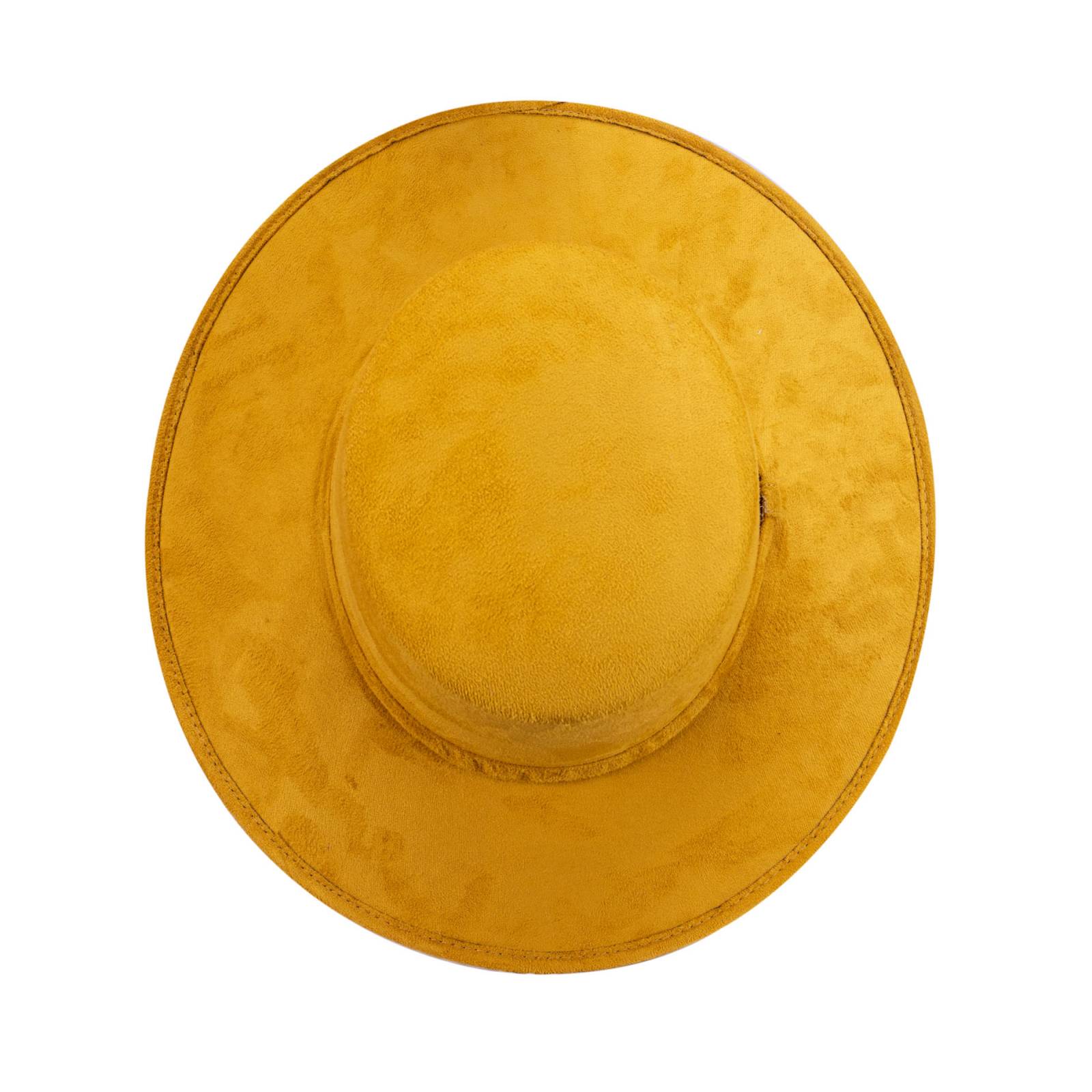 Sombrero Unisex Mostaza Gamuzina Gamuza Sintética Cordobesa M Nueva Imagen