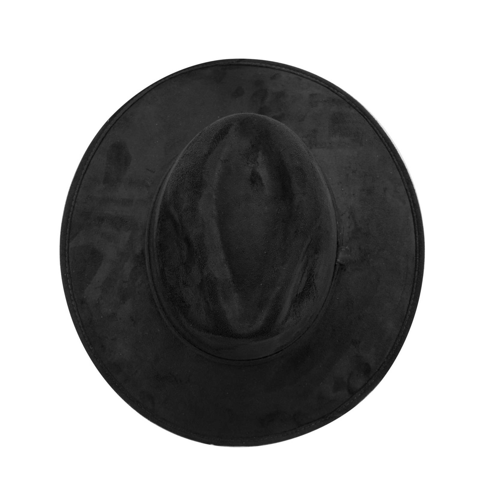 Sombrero Unisex Negro Gamuzina Gamuza Indiana "S" Nueva Imagen