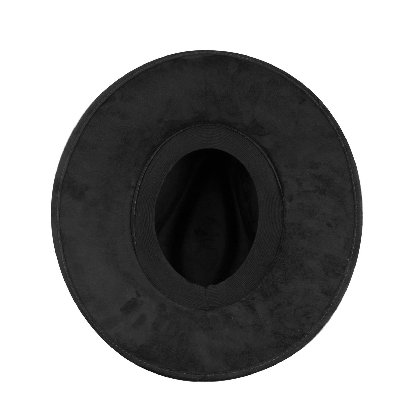 Sombrero Unisex Negro Gamuzina Gamuza Indiana "S" Nueva Imagen