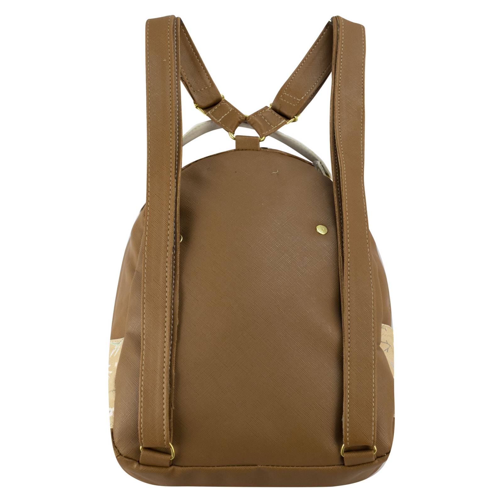 Mochila Para Dama Camel Flores Sam Sintetico Emma Nueva Imagen