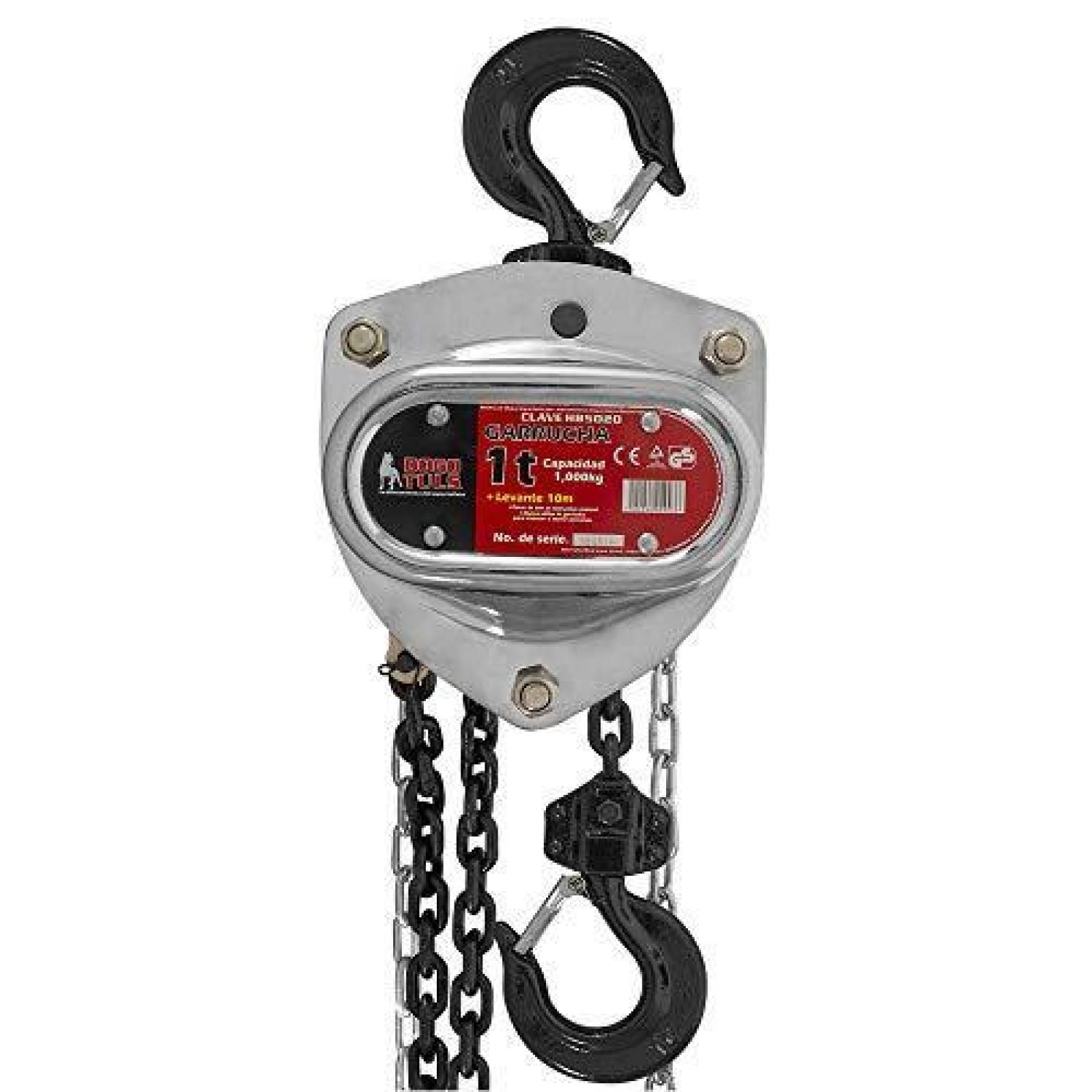 DOGOTULS GARRUCHA CROMADA 1 TON X 10 M 4:1 HB5020 