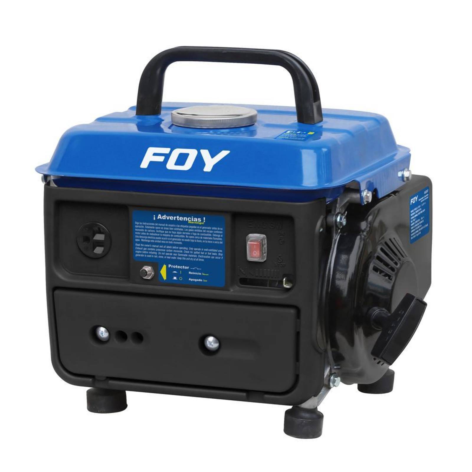 Generador a gasolina 120 V, 63 cc, 600W, capacidad 4L Foy GG307 
