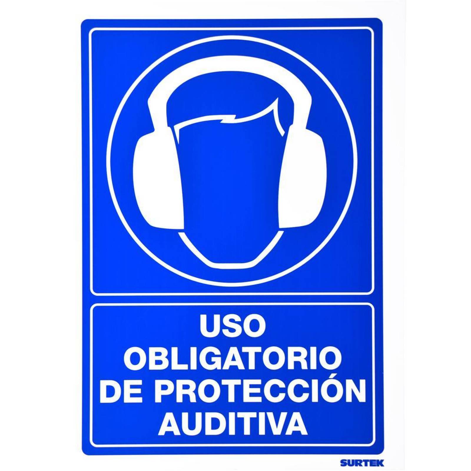 Señal "Protección auditiva" Surtek SES18 