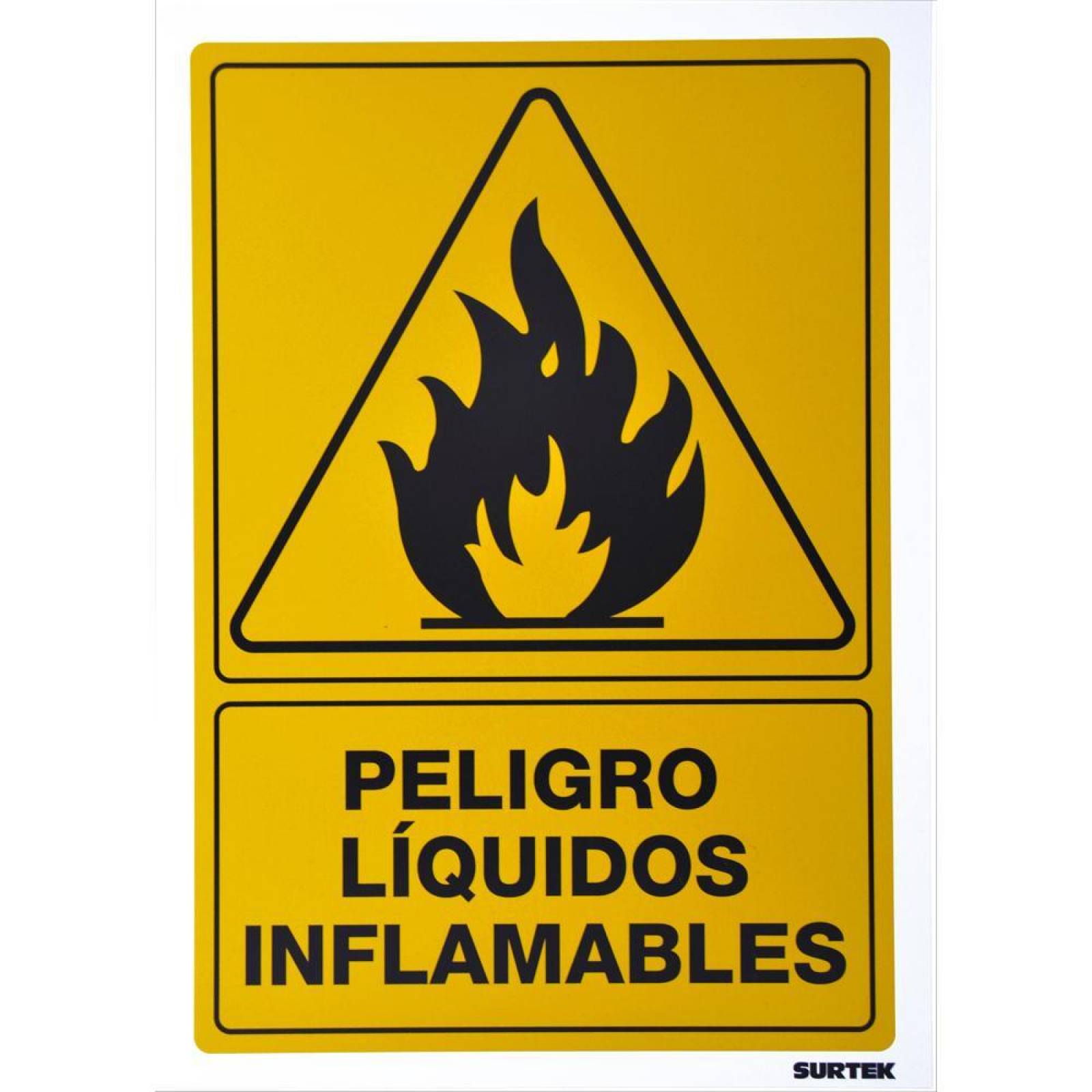 Señal "Líquidos inflamables" Surtek SES32 