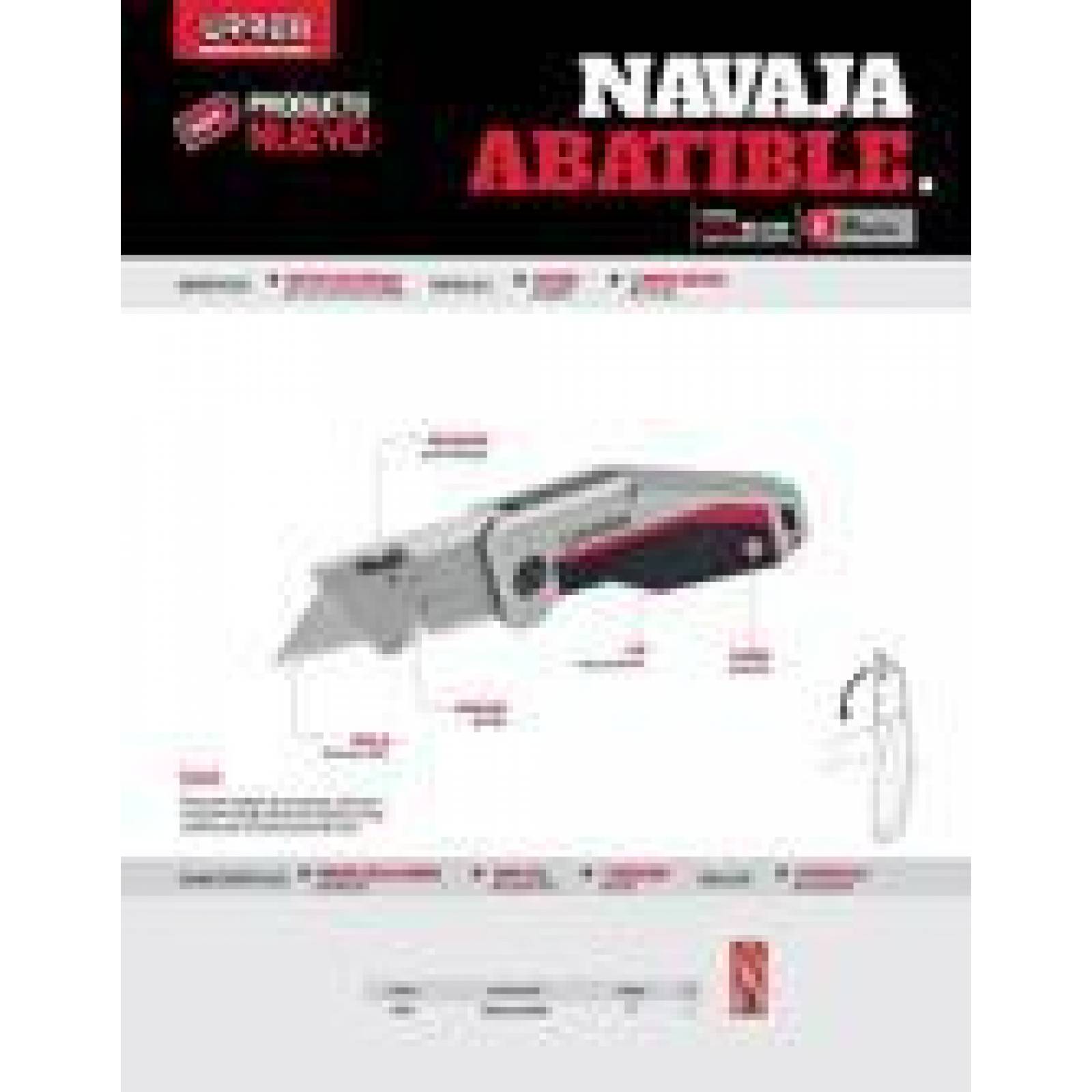 Navaja utilitaria abatible para campamento Urrea 692F