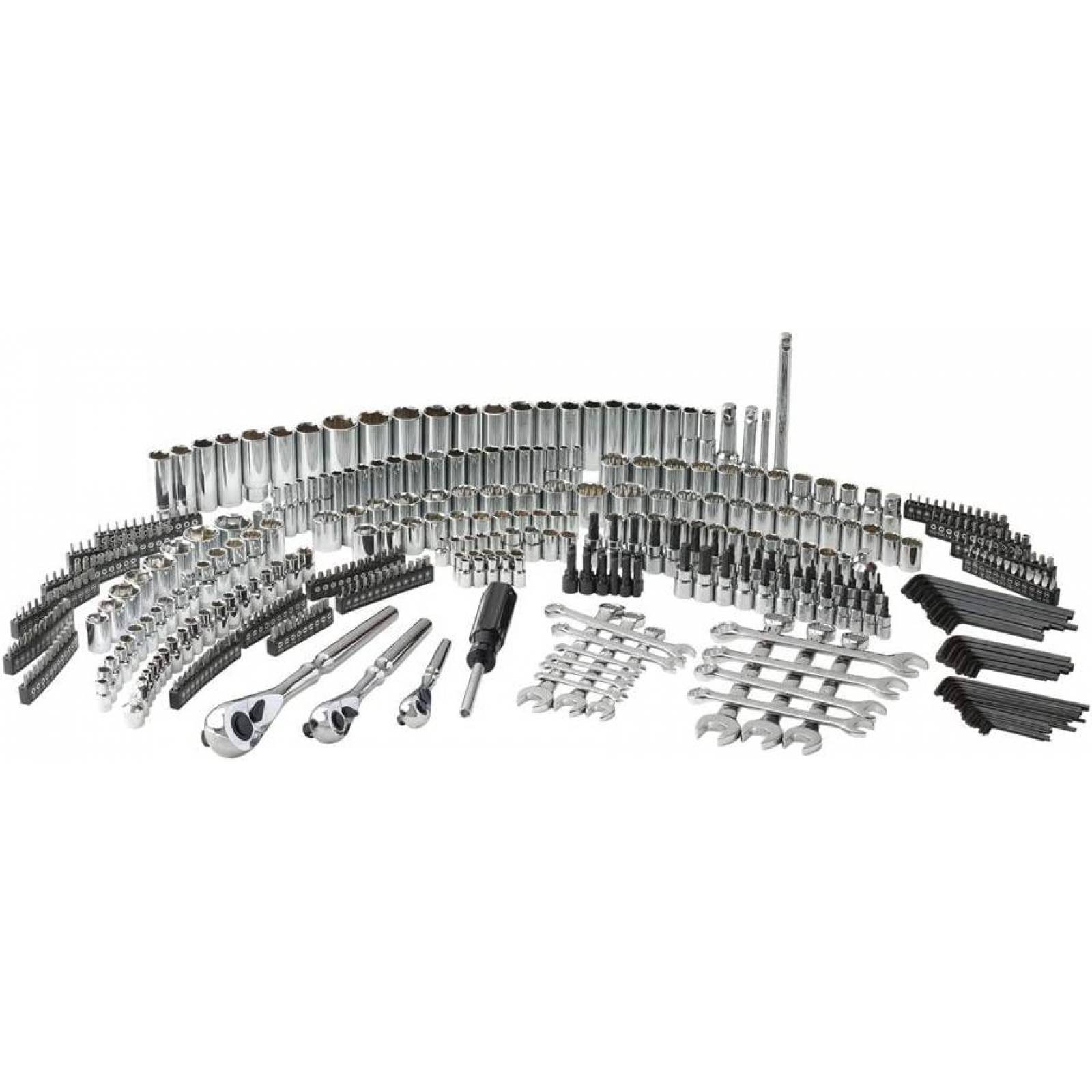 Jgo dados y accesorios comb 450 pzas estuche plástico Urrea. JCB01 