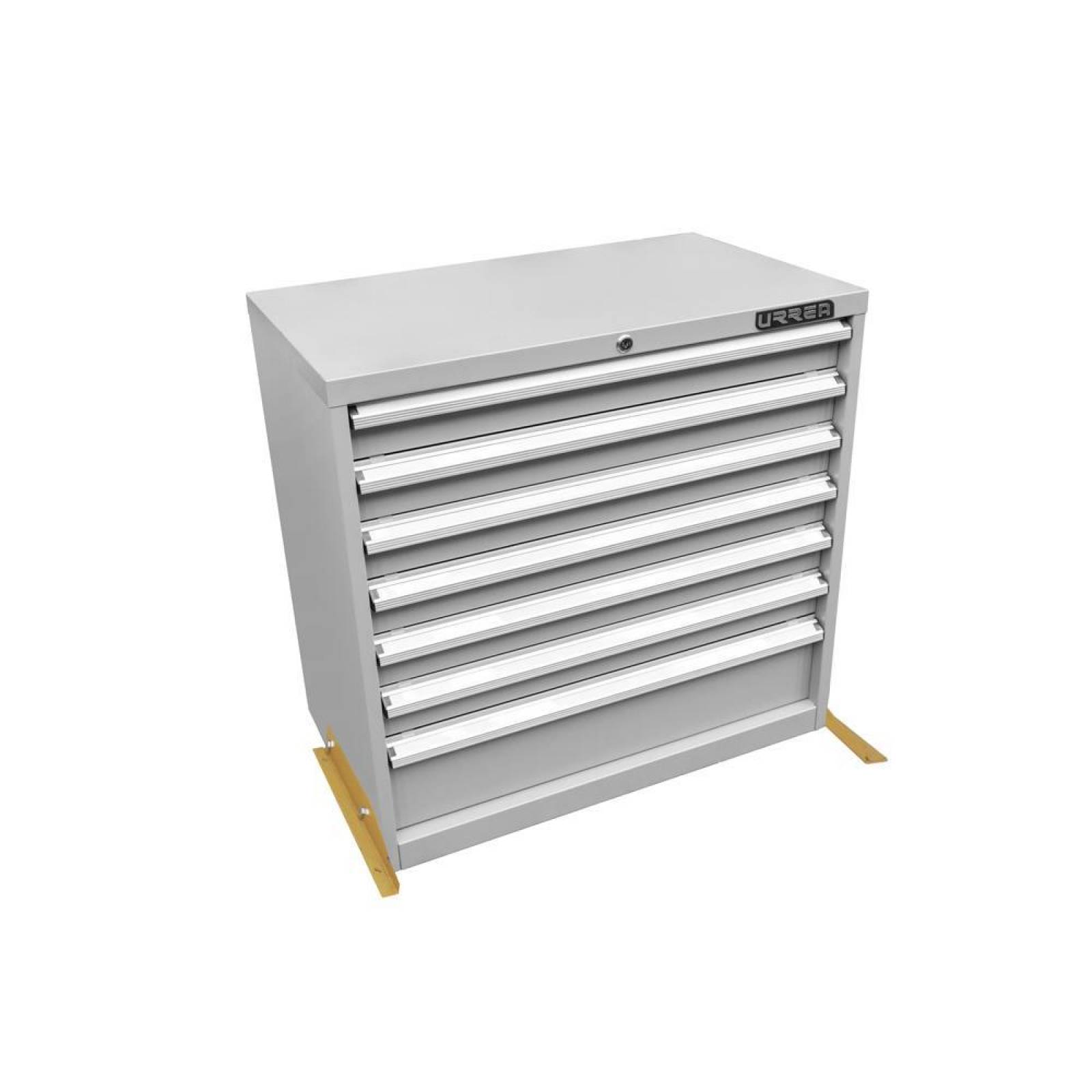 Gabinete fijo de 35" de ancho con 7 gavetas. Urrea X35F7 