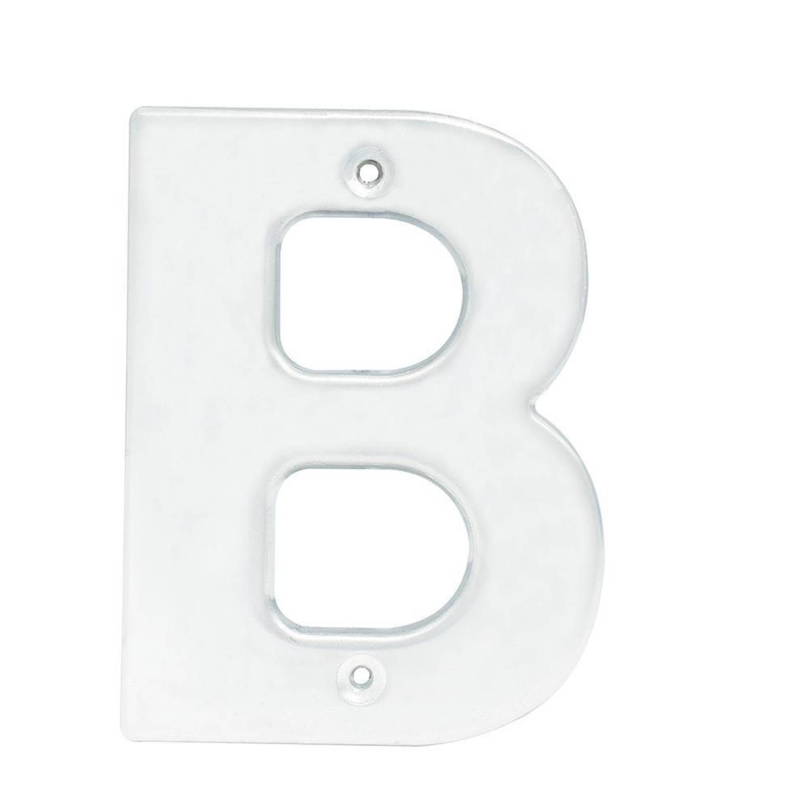 Letra B bold 4" cromo satinado Lock L70BC 