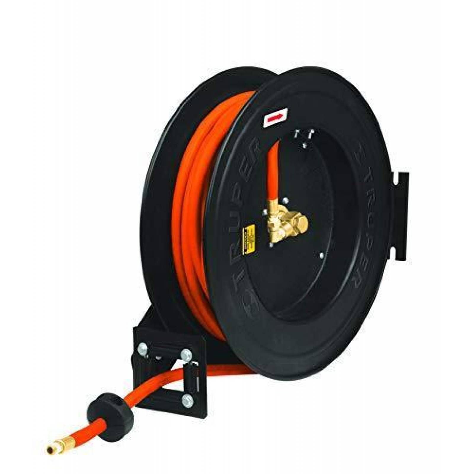 Manguera de hule de 3/8', 15 m con carrete retráctil 10388 