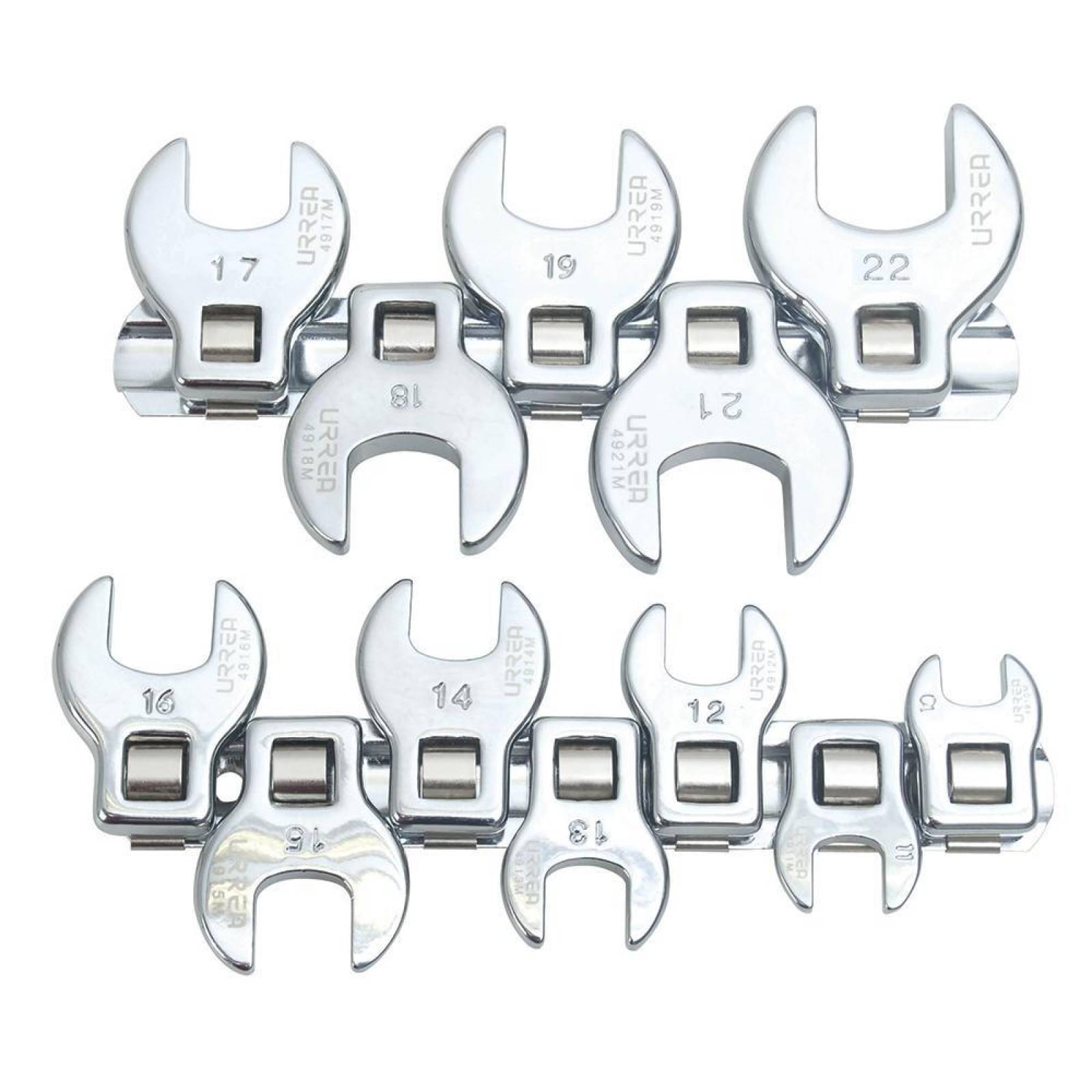 Juego de 12 llaves pata cuervo métricas Urrea 4900-12M