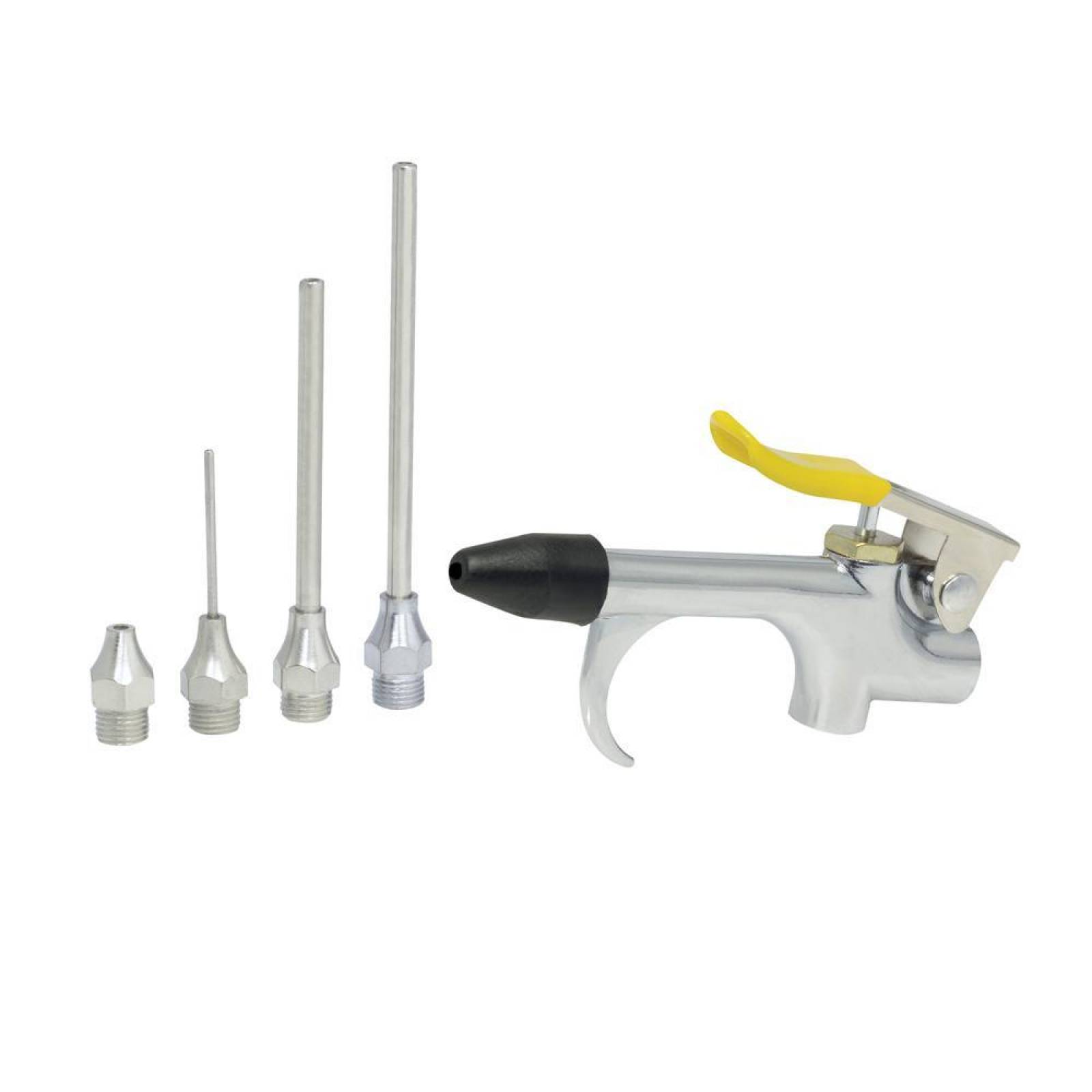 Juego pistola sopleteadora aire 1/4"NPT con boquillas Surtek 108109