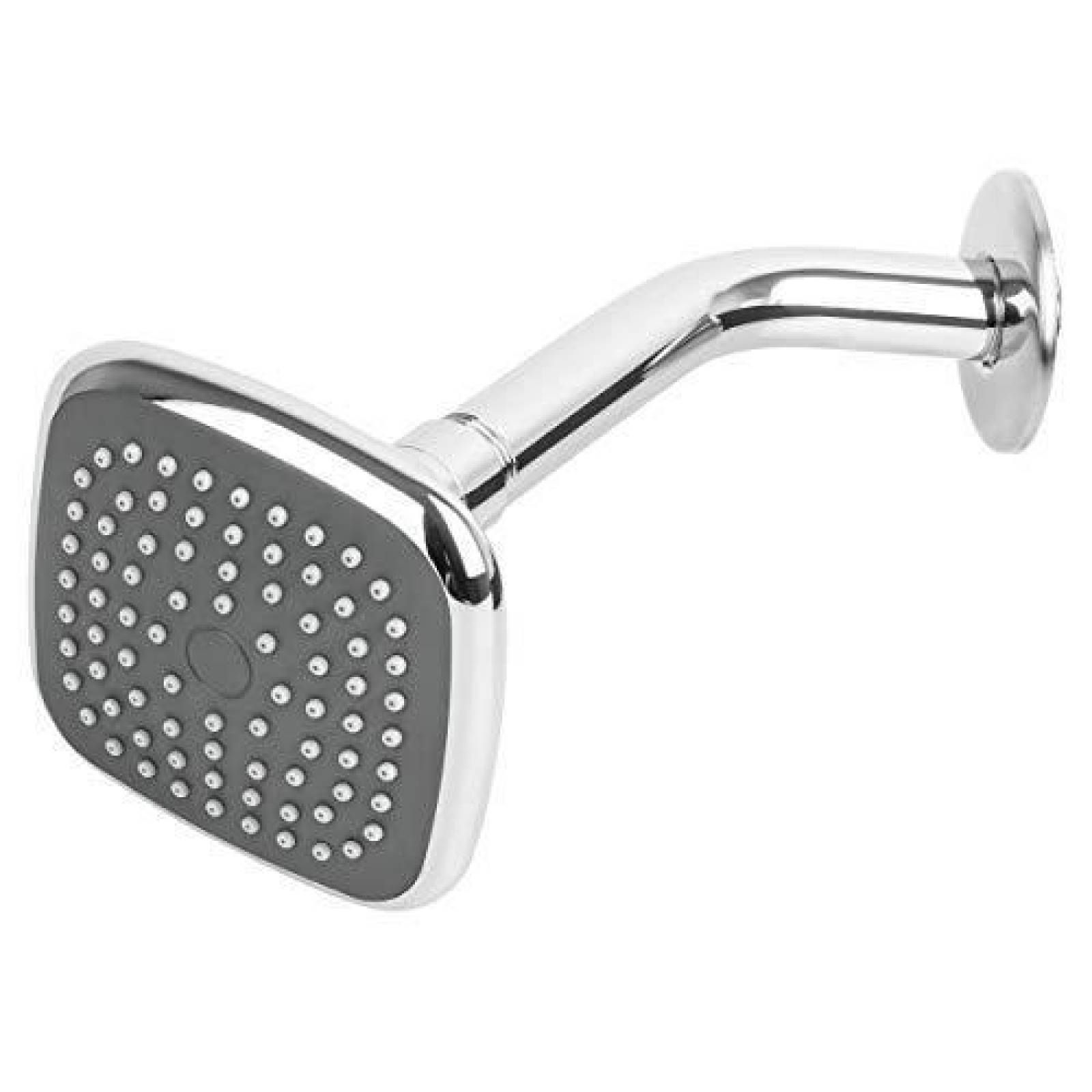 Regadera cuadrada, ABS, 3-3/4', con brazo, Basic 45065 