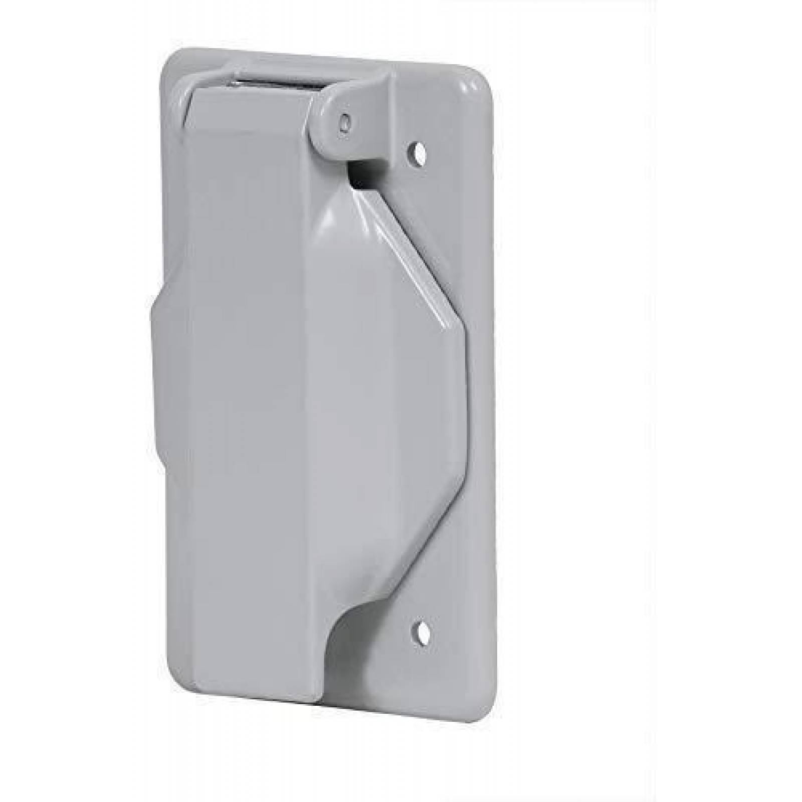 Placa tipo FS con cubierta, sencilla, sobreponer, Volteck 46434 